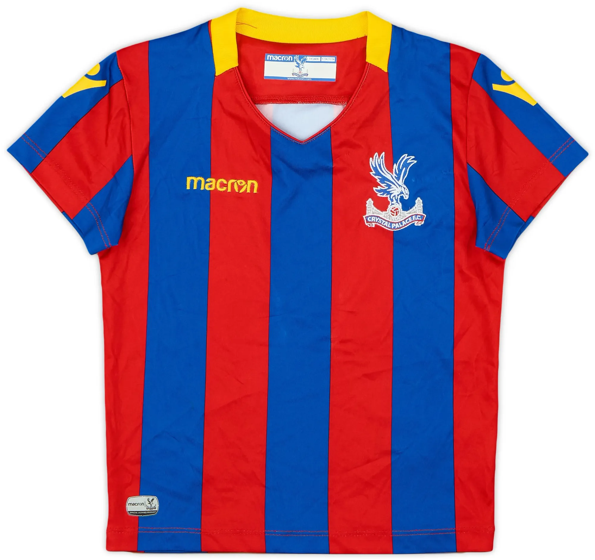 Macron 2017-18 Crystal Palace Home Shirt - 7/10 - (3-4 Years