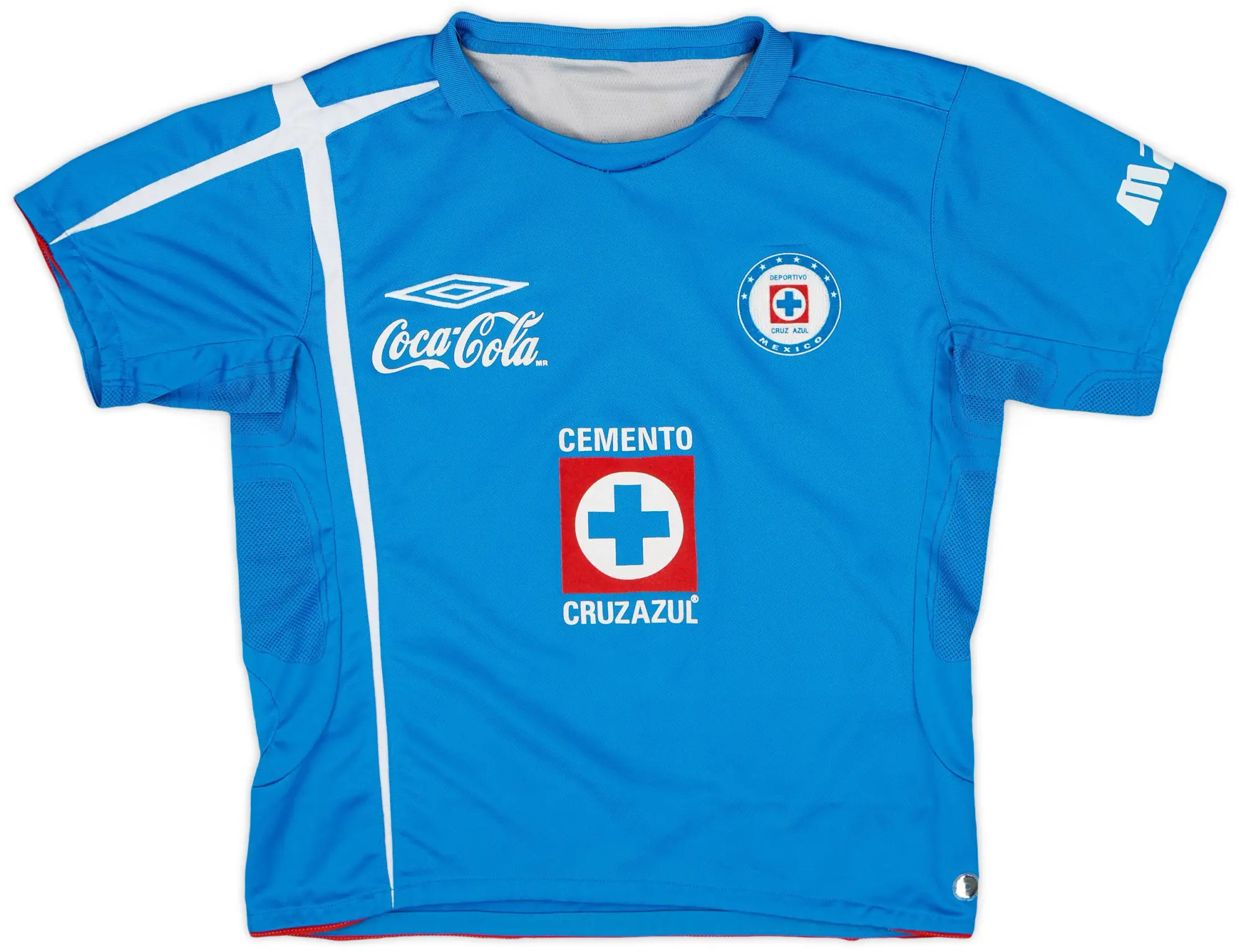 Umbro 2006-08 Cruz Azul Home Shirt - 8/10 - (XL.Boys)