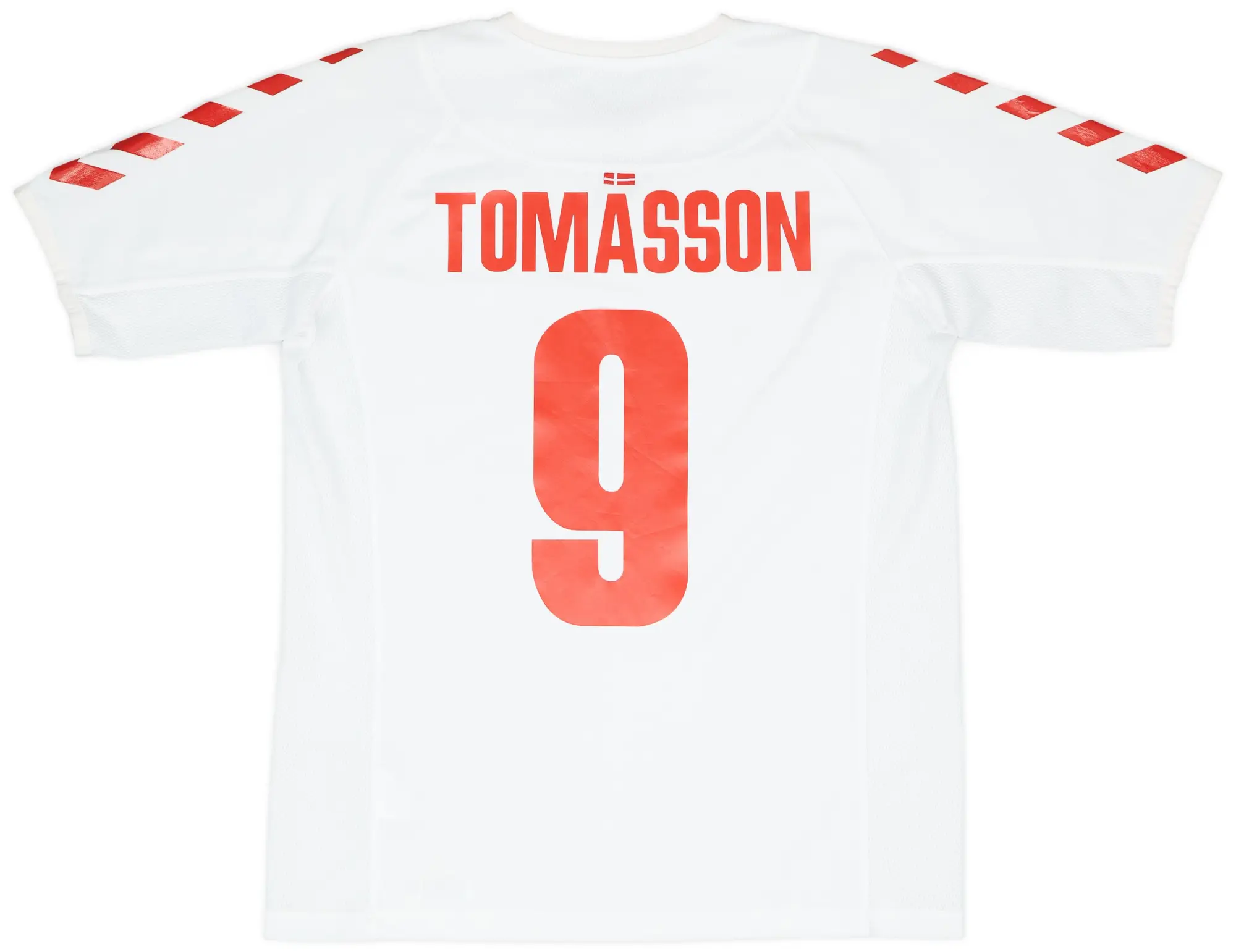 Hummel 2003-04 Denmark Away Shirt Tomasson #9 - 7/10 - (L)