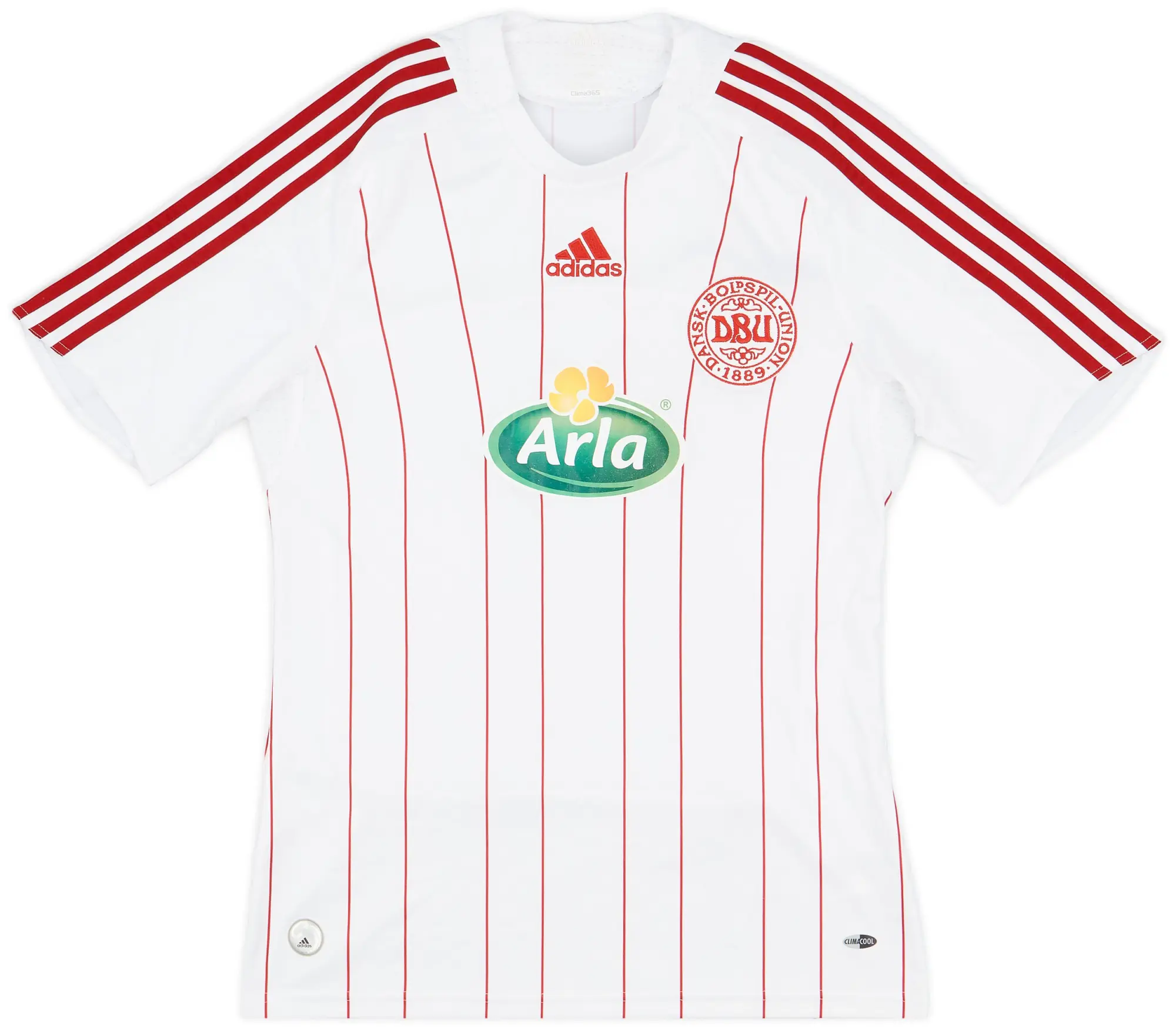 adidas 2008-10 Denmark 'Fodboldskole 2009' Away Shirt - 7/10 - (S)