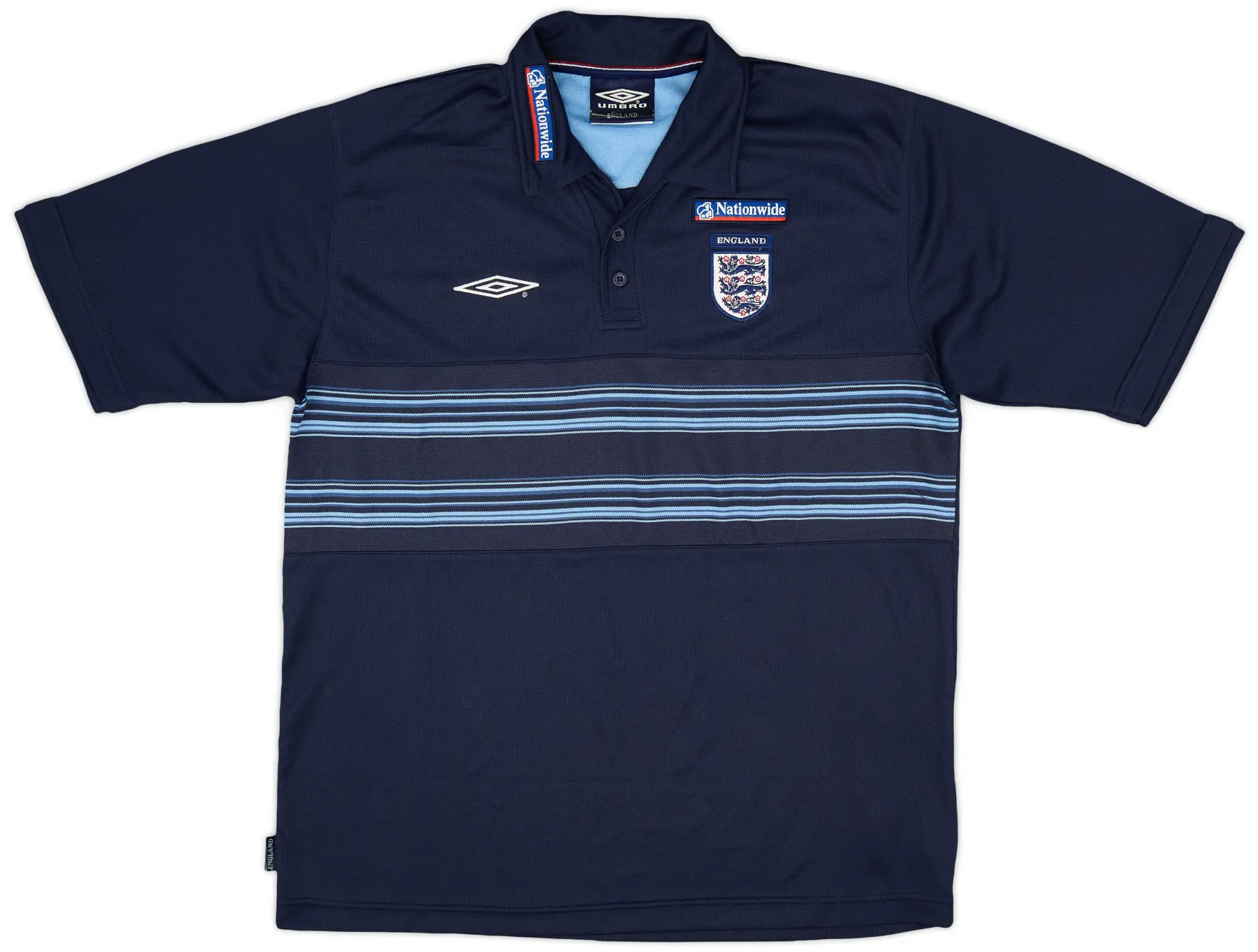 2000-01 England Umbro Polo Shirt - 8/10 - (L)