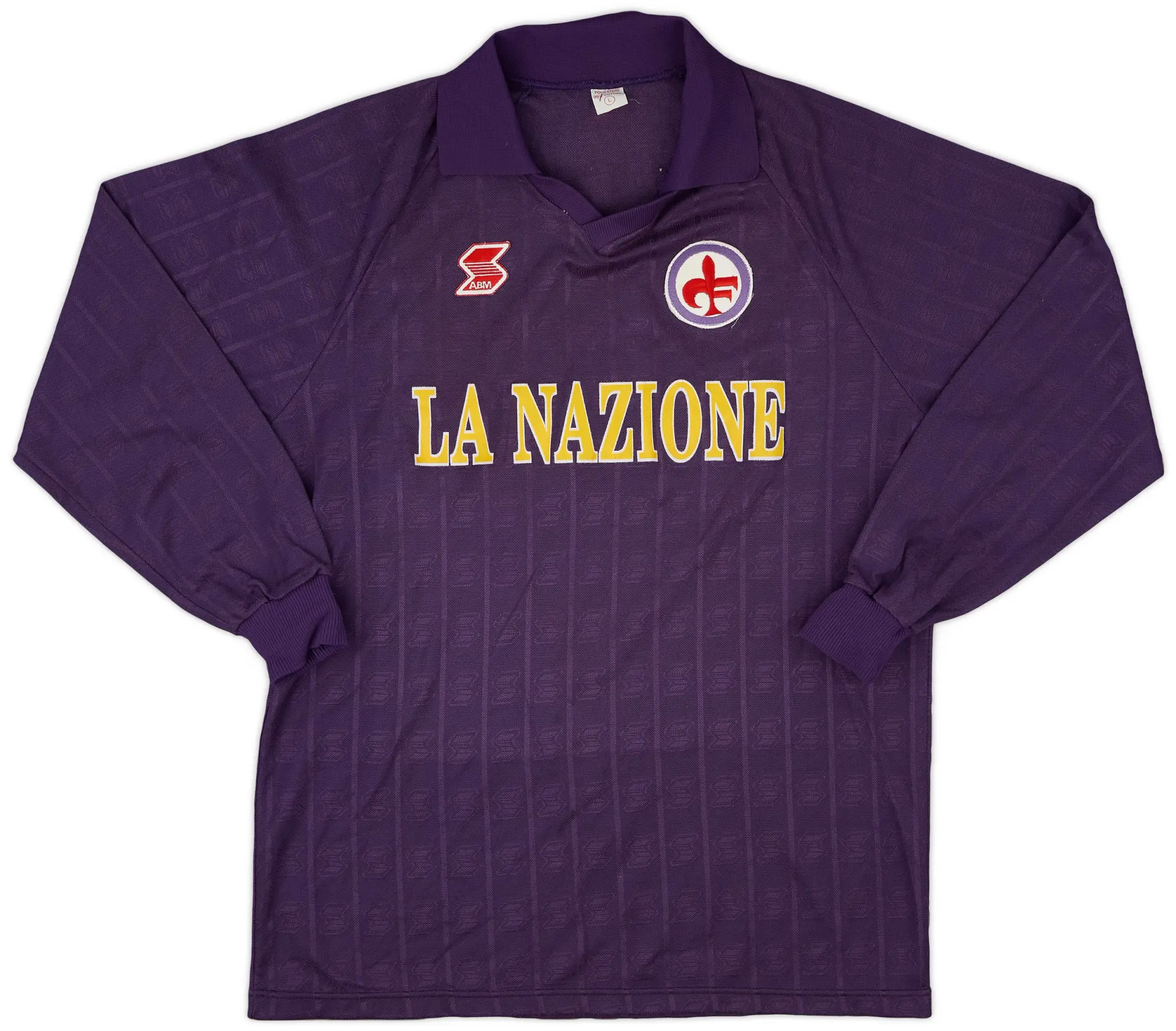 1987-89 Fiorentina Home L/S Shirt - 9/10 - (L)