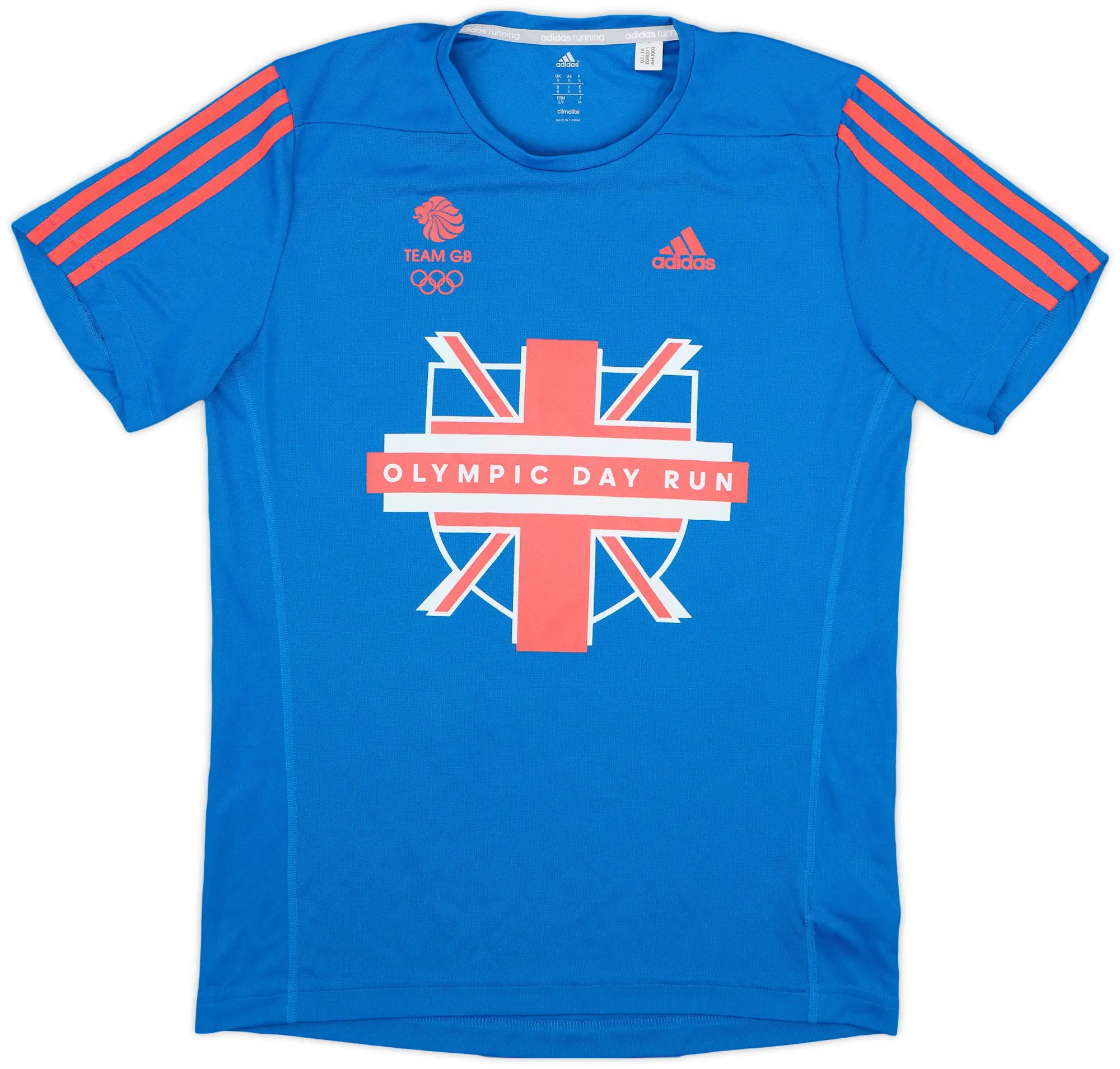 2016 Team GB adidas 'Olympic Day Run' Training Shirt - 9/10 - (S)