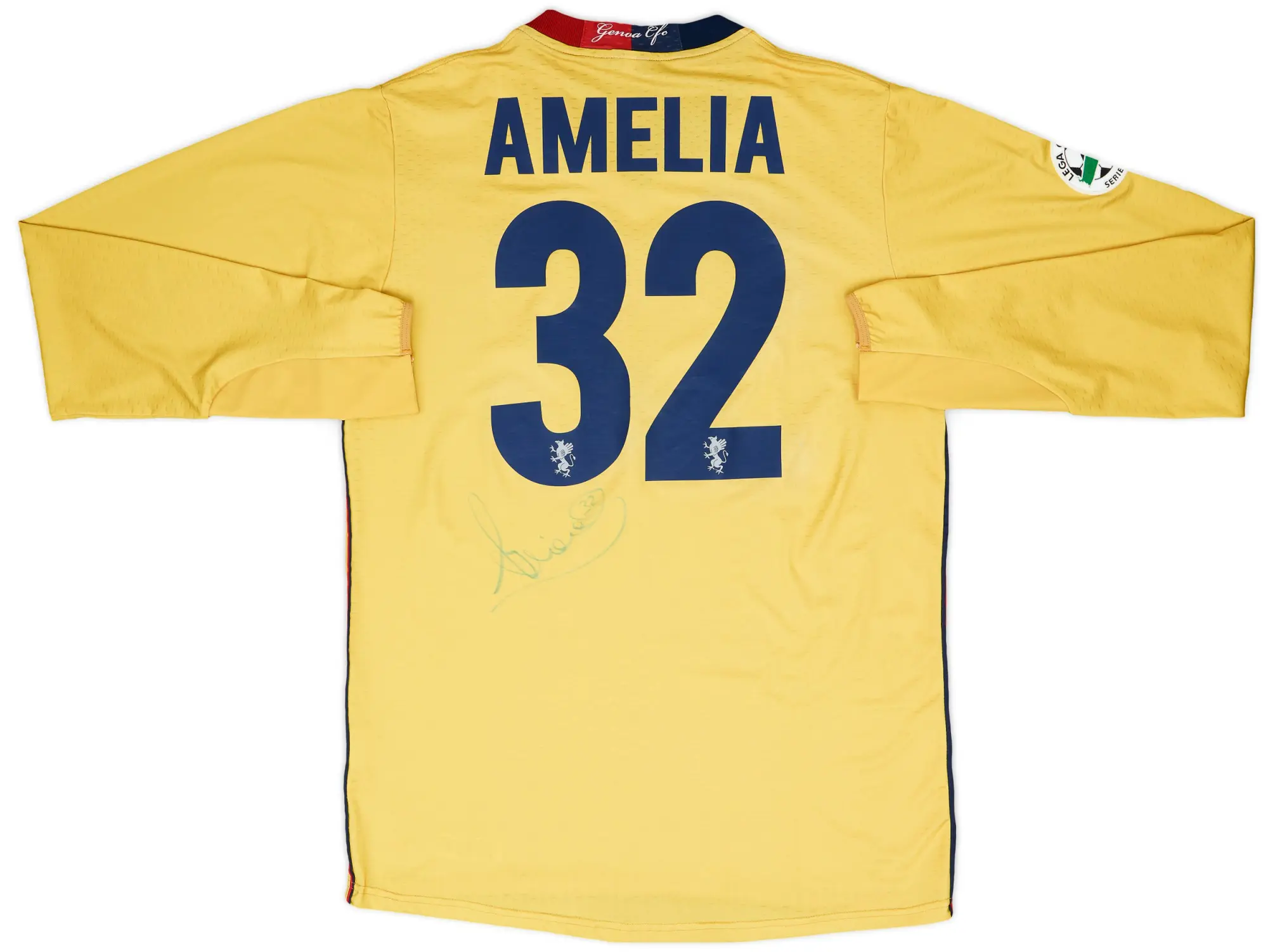 Asics 2009-10 Genoa Signed GK Shirt Amelia #32 - 7/10 - (XL)