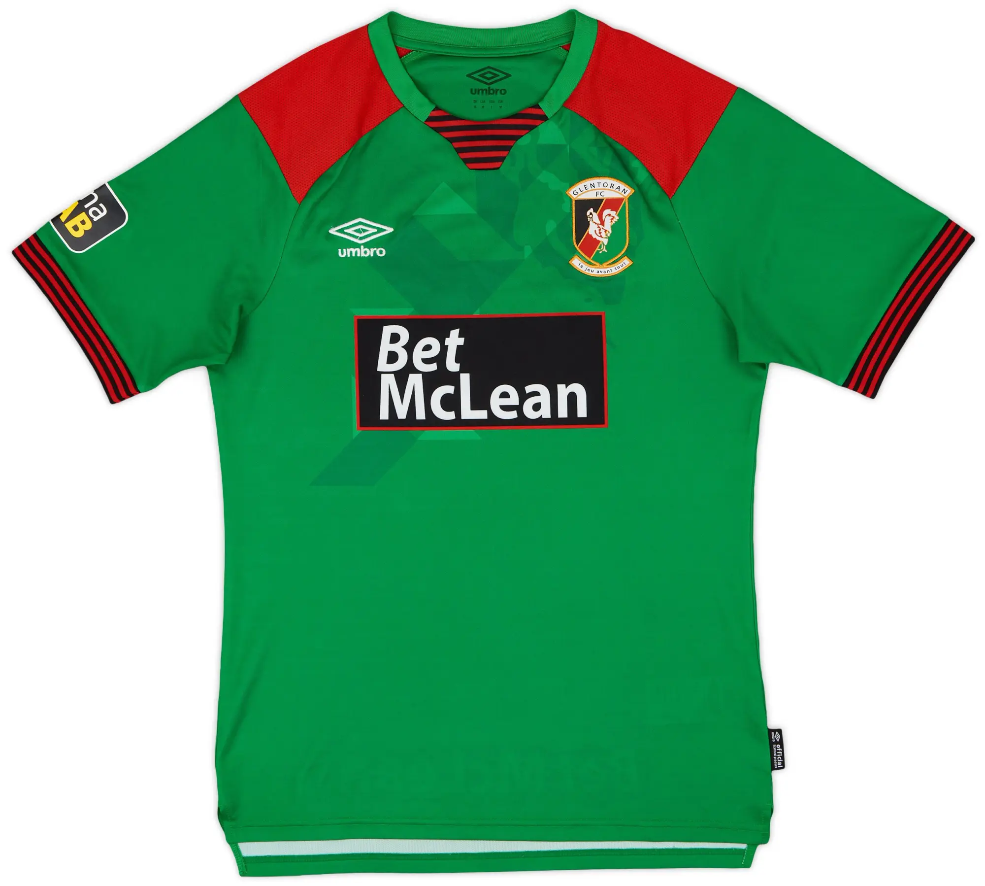 Umbro 2020-21 Glentoran Home Shirt - 9/10 - (M)