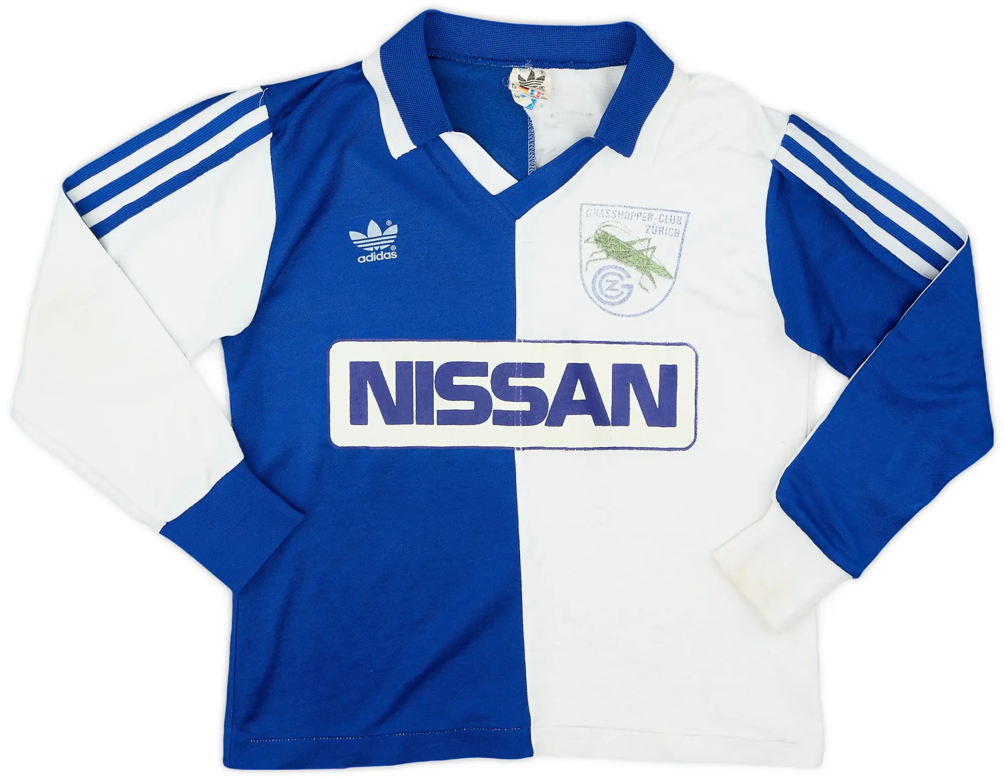 adidas 1985-91 Grasshoppers Signed Home L/S Shirt - 6/10 - (XS)