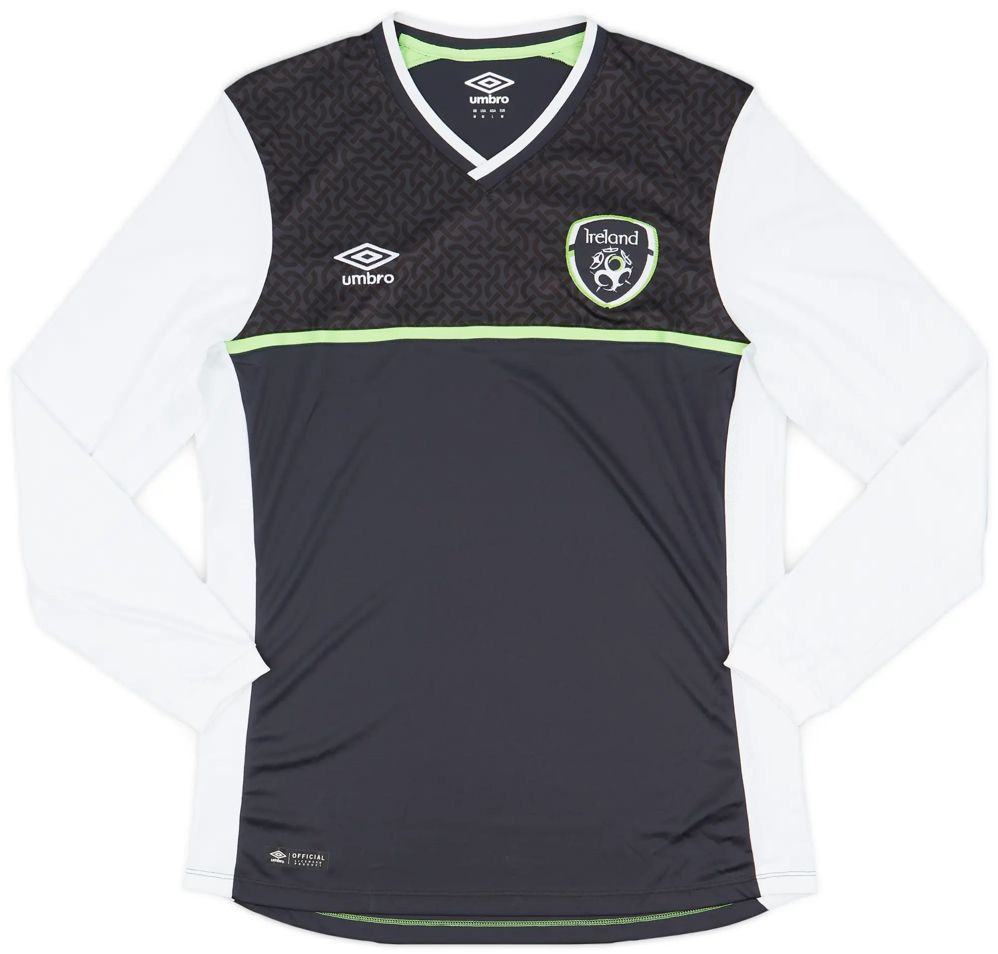 2015-16 Ireland Umbro Authentic Third L/S Shirt - 8/10 - (M)