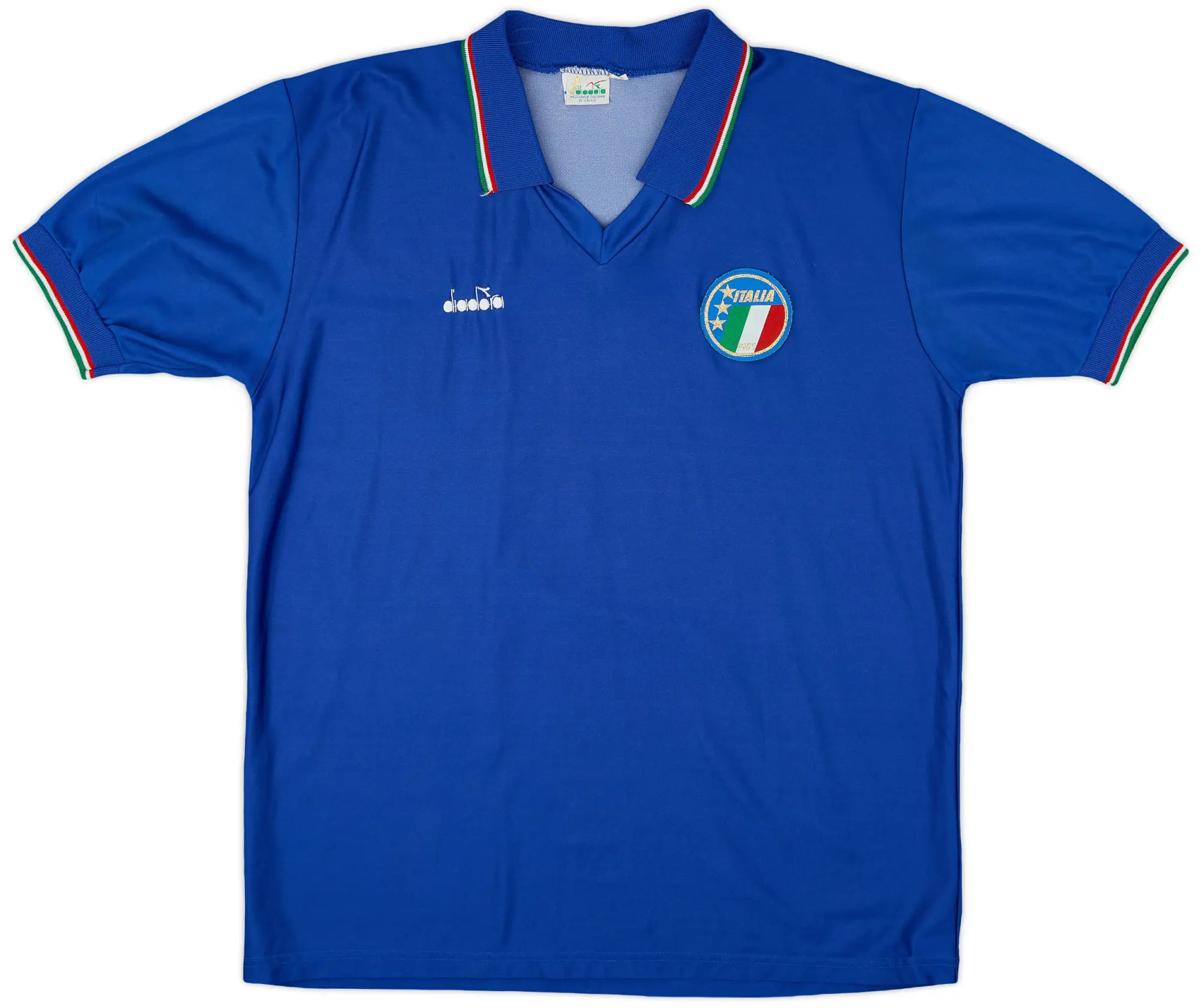 Diadora 1986-90 Italy Home Shirt - 9/10 - (XL)