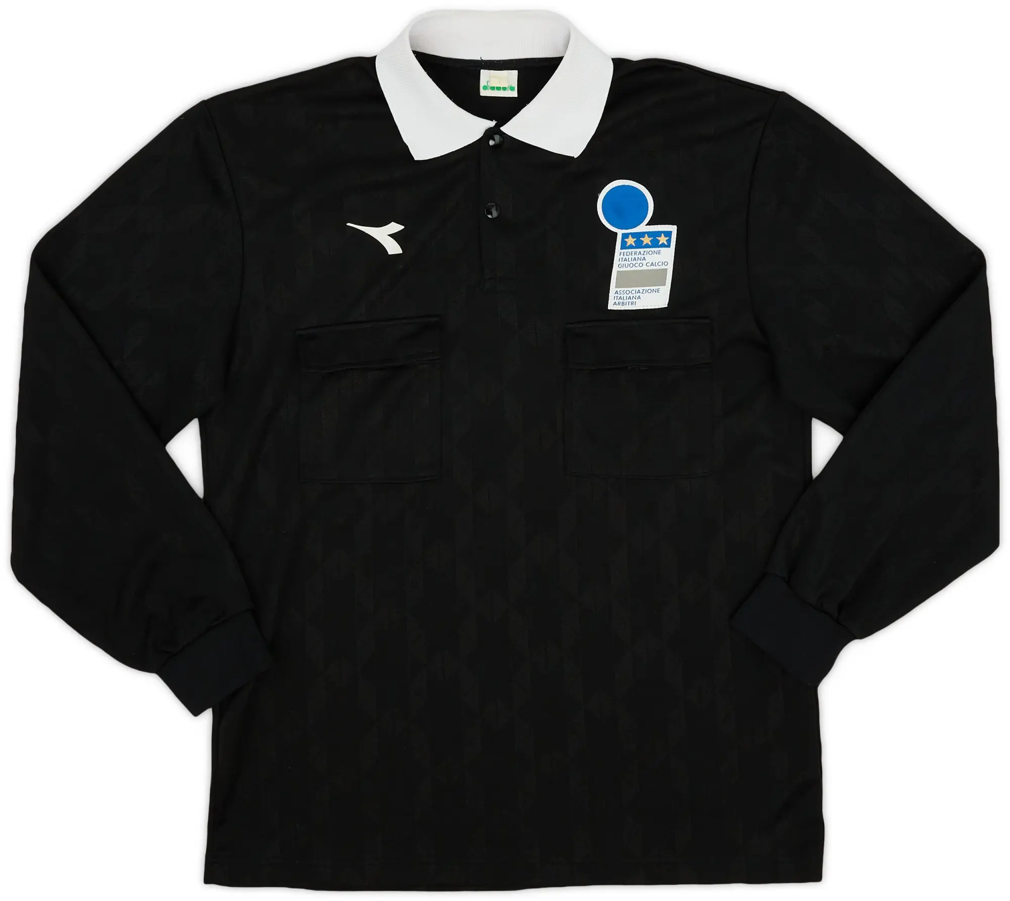 1990s Italy FIGC Diadora Referee Shirt - 8/10 - (L)