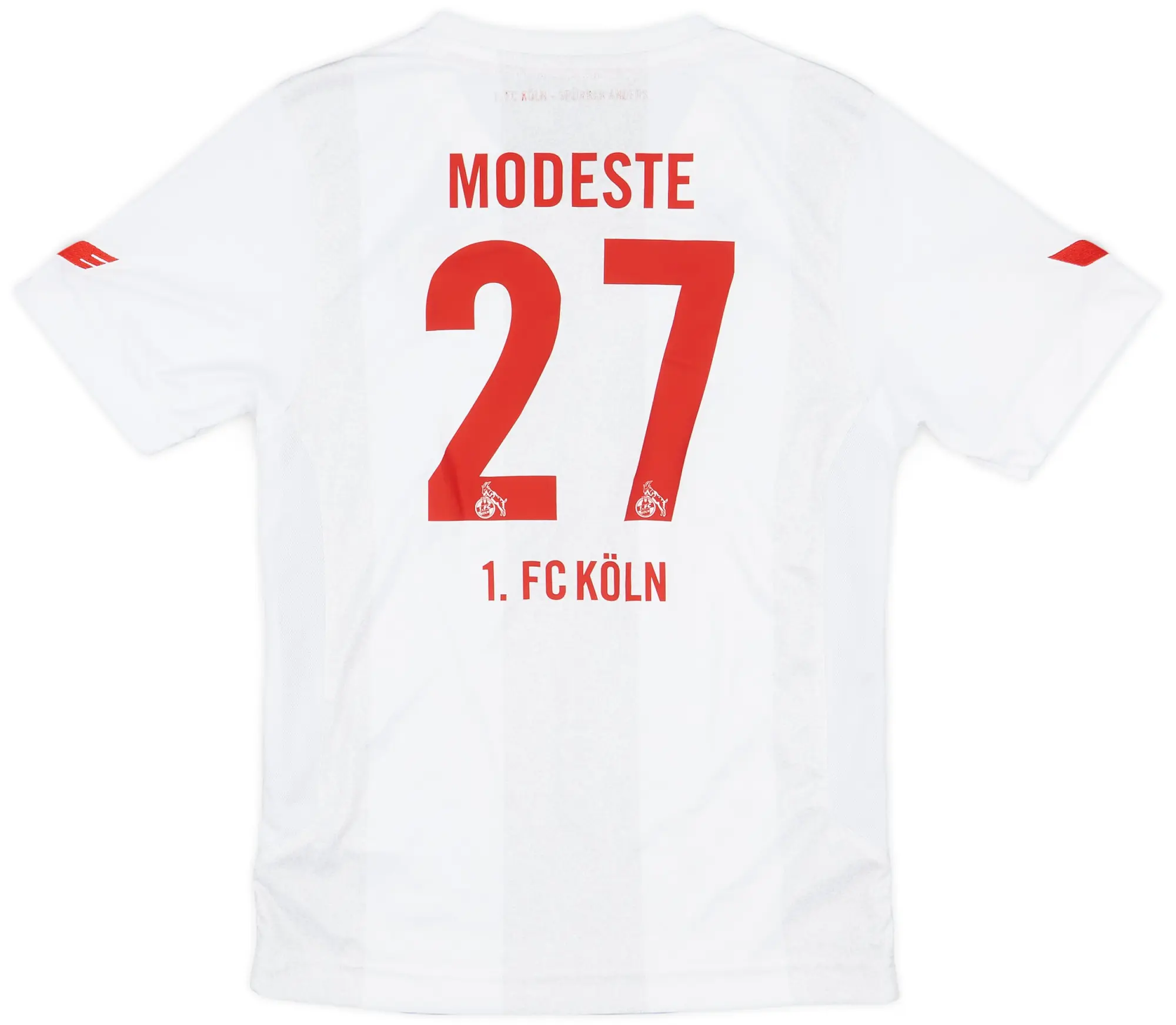 2016-17 FC Koln Home Shirt Modeste #27 - 7/10 - (L.Boys)