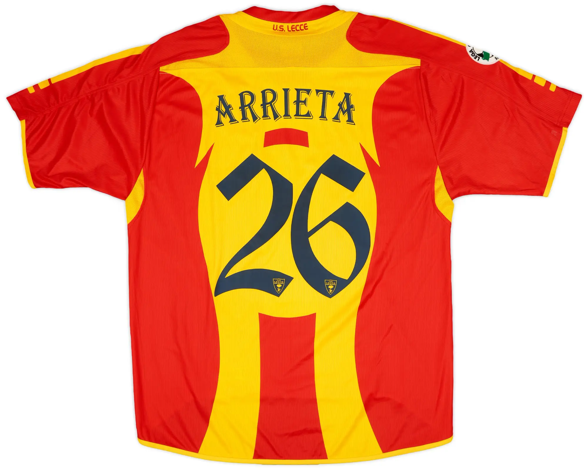Asics 2006-07 Lecce Home Shirt Arrieta #26 - 7/10 - (XL)