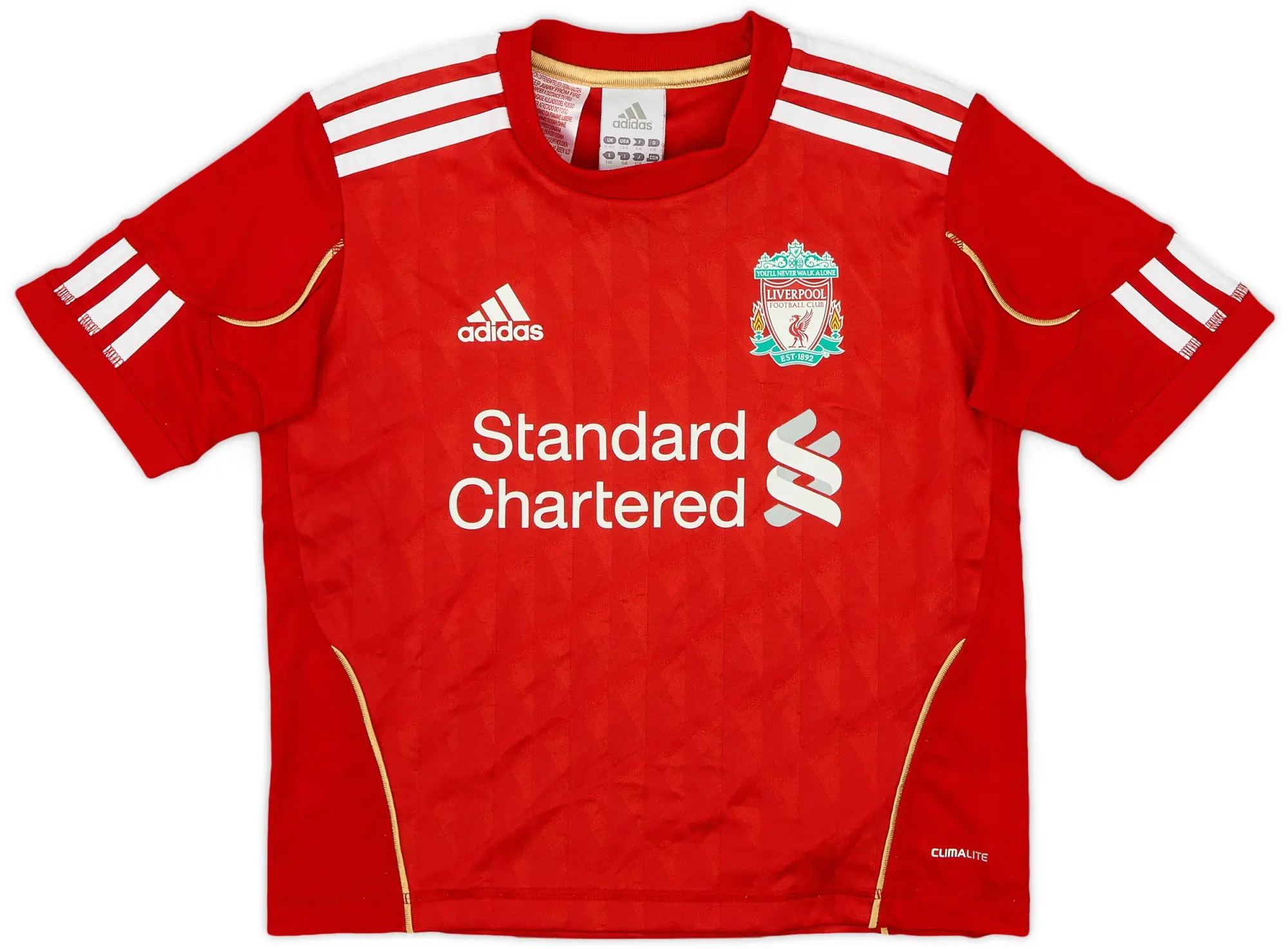 adidas 2010-12 Liverpool Home Shirt - 8/10 - (5-6 Years)
