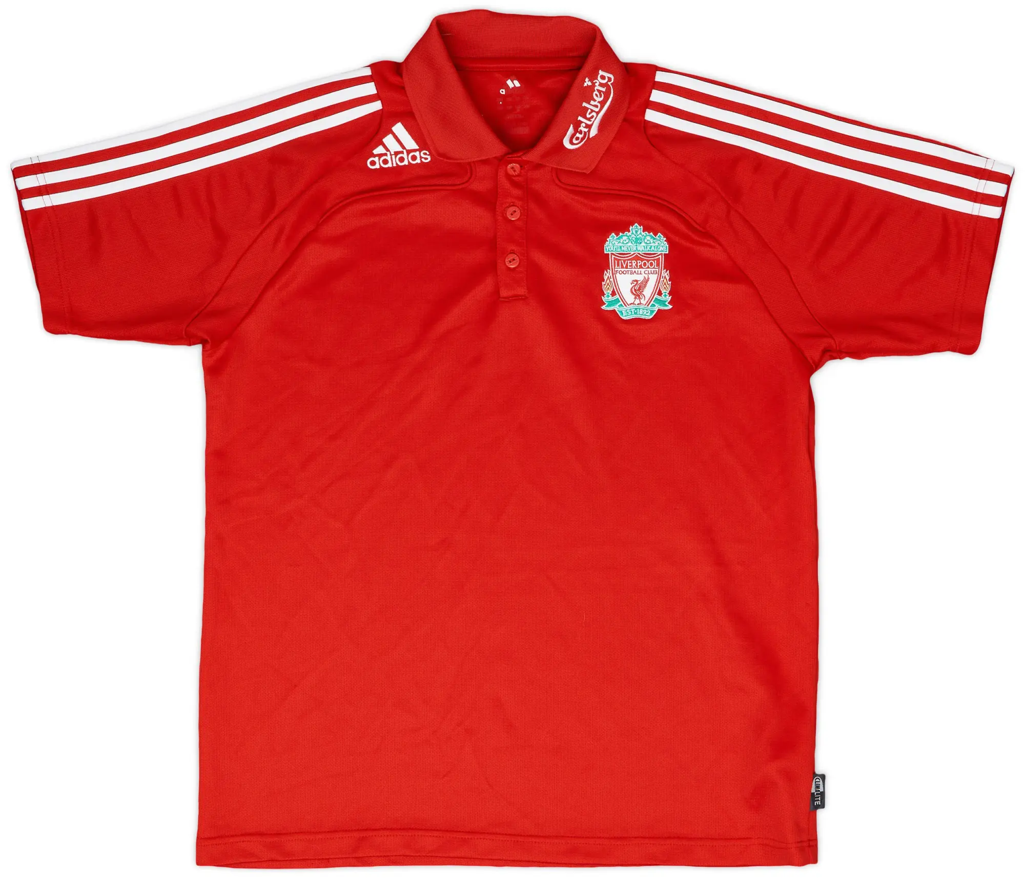 2008-09 Liverpool adidas Polo Shirt - 8/10 - (L)