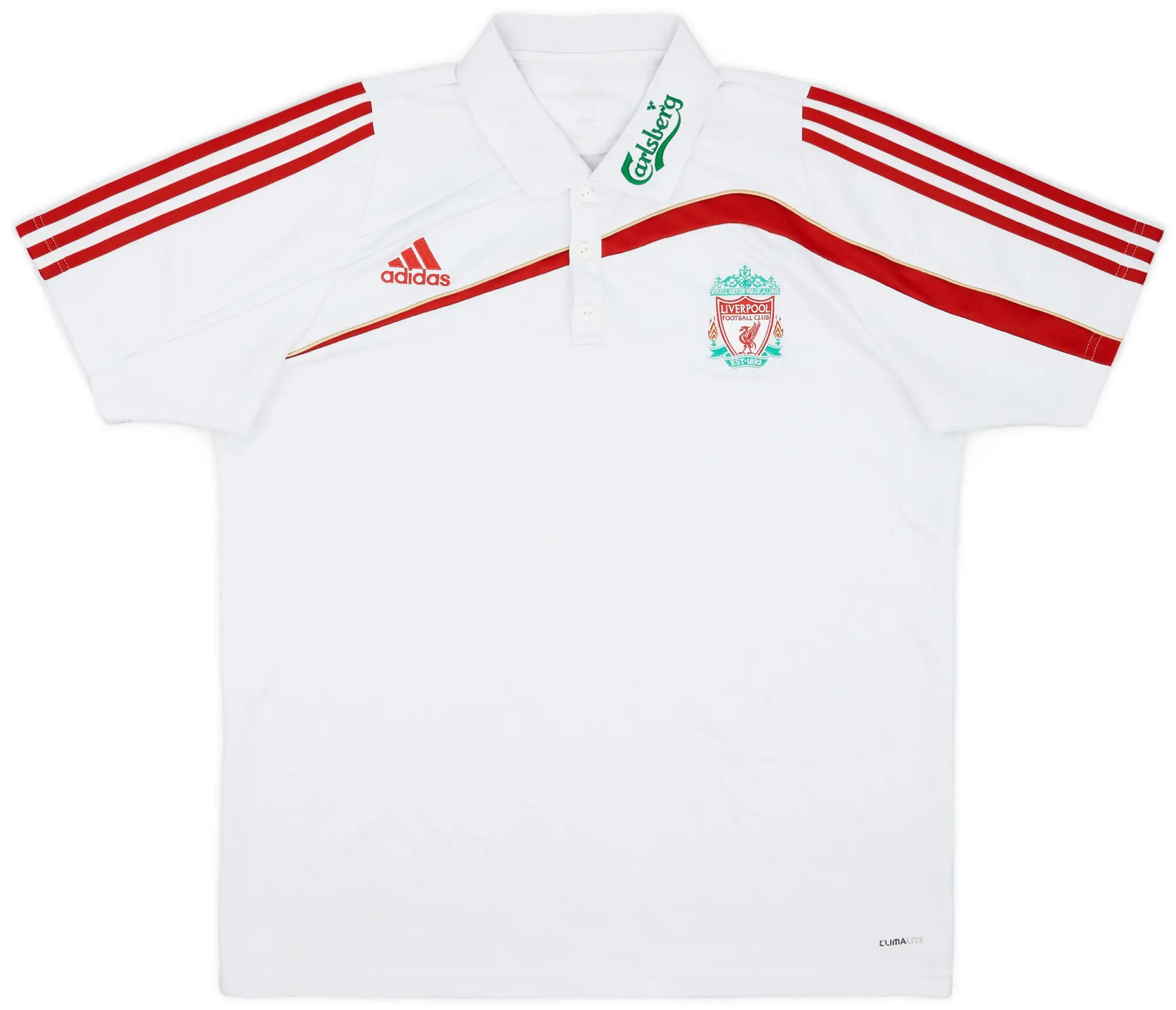 2009-10 Liverpool adidas Polo Shirt - 7/10 - (M)