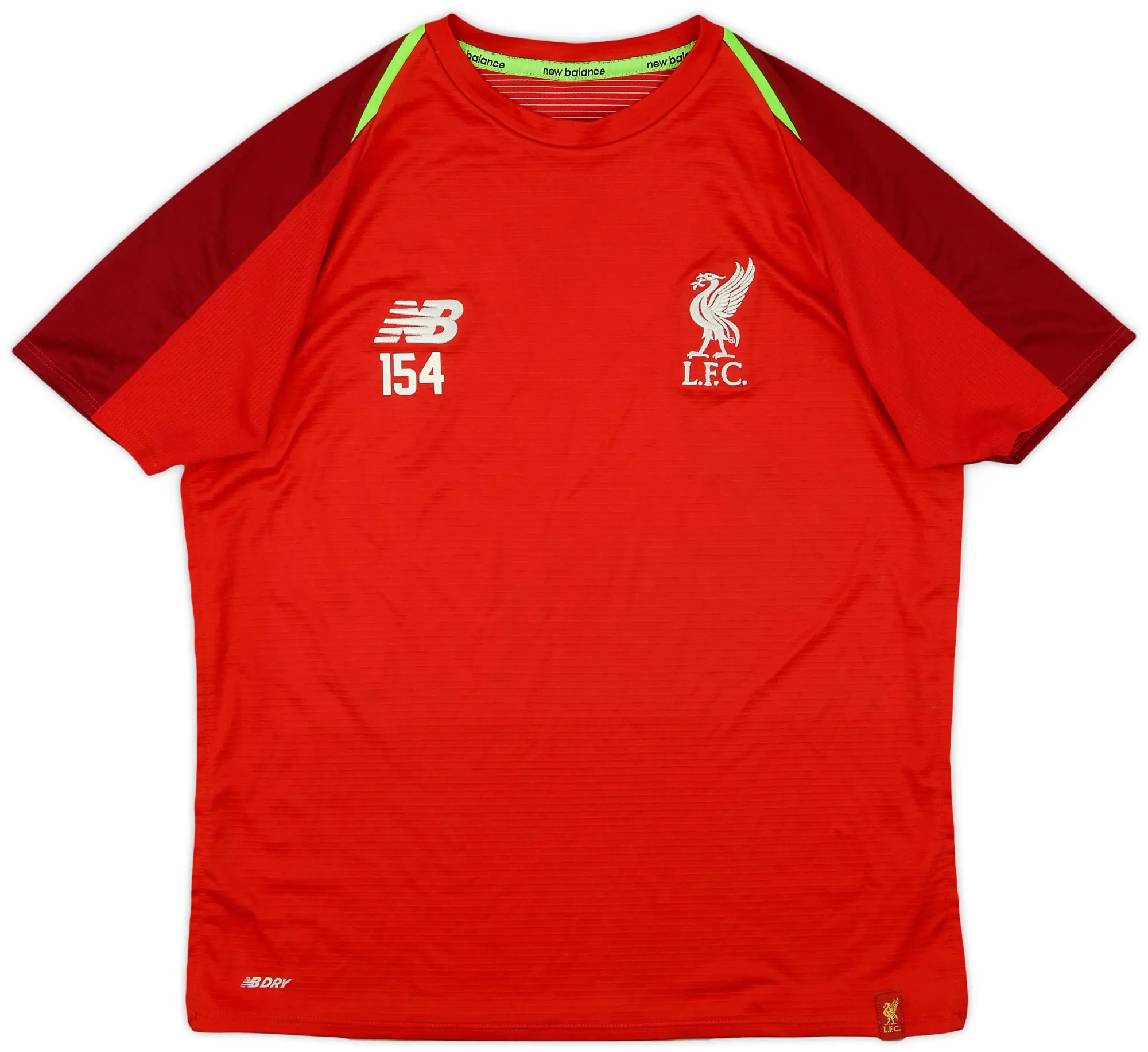 2018-19 Liverpool New Balance Player Issue Training Shirt #154 - 8/10 - (L.Boys)