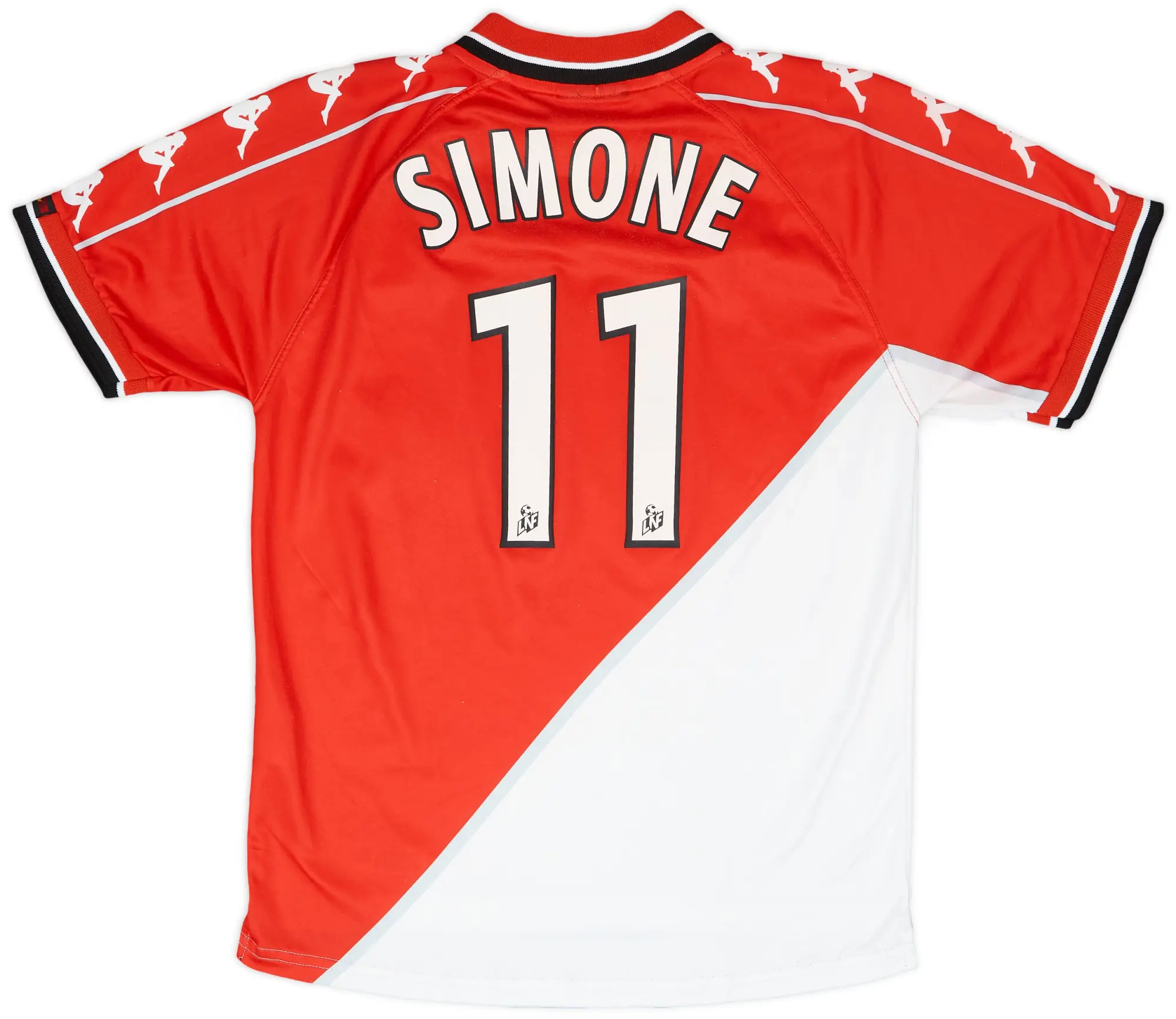 Kappa 1999-00 Monaco Home Shirt Simone #11 - 5/10 - (S)