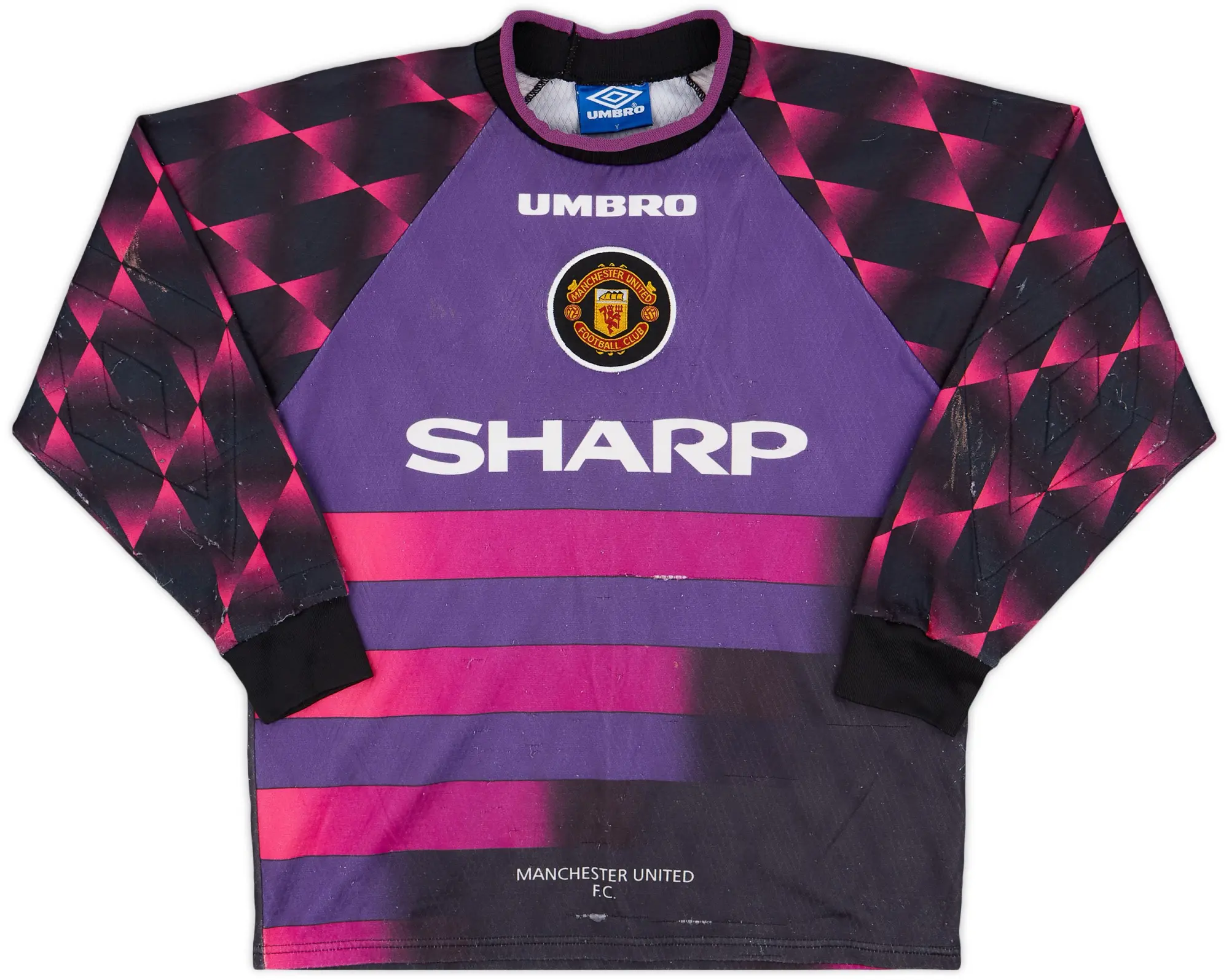 Umbro 1996-97 Manchester United GK Shirt - 5/10 - (Y)