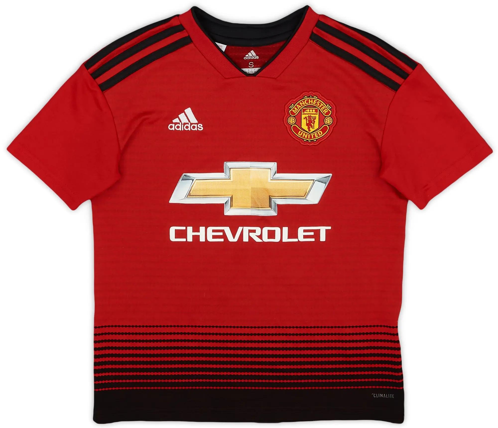 adidas 2018-19 Manchester United Home Shirt - 8/10 - (S.Boys)
