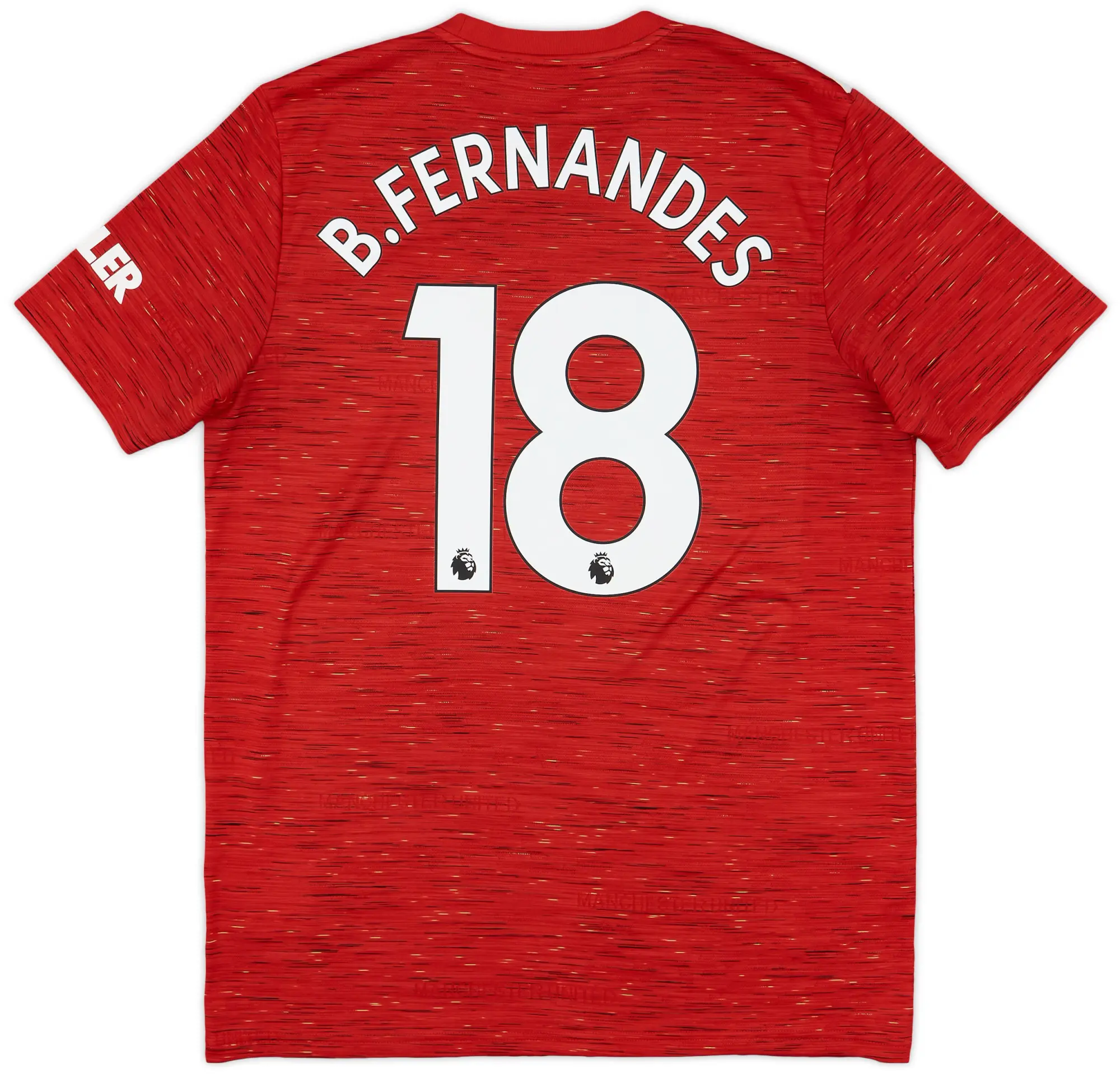 adidas 2020-21 Manchester United Home Shirt B.Fernandes #18 - 7/10 - (L)