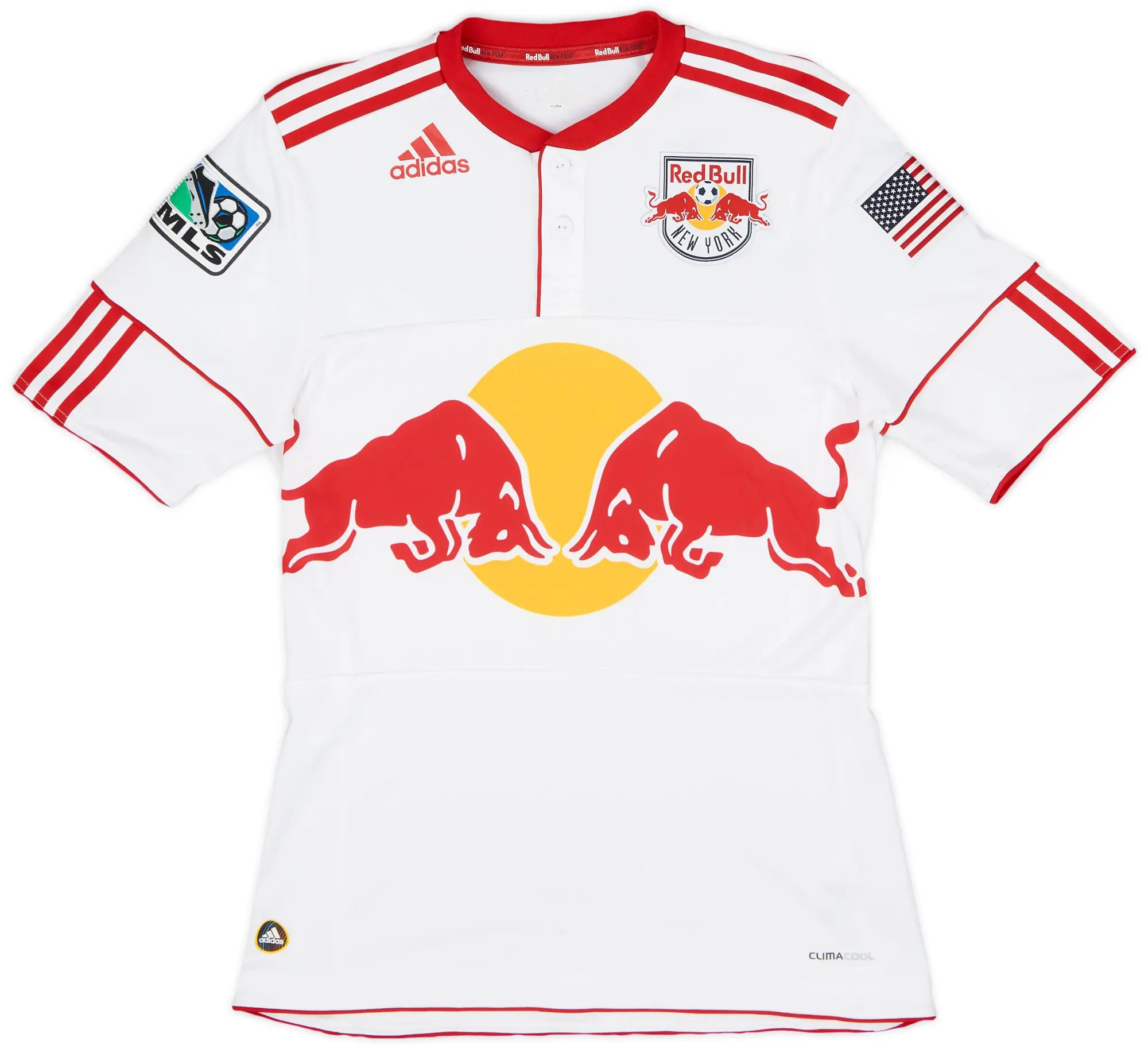 adidas 2010 New York Red Bulls Player Issue Home Shirt - 8/10 - (S)