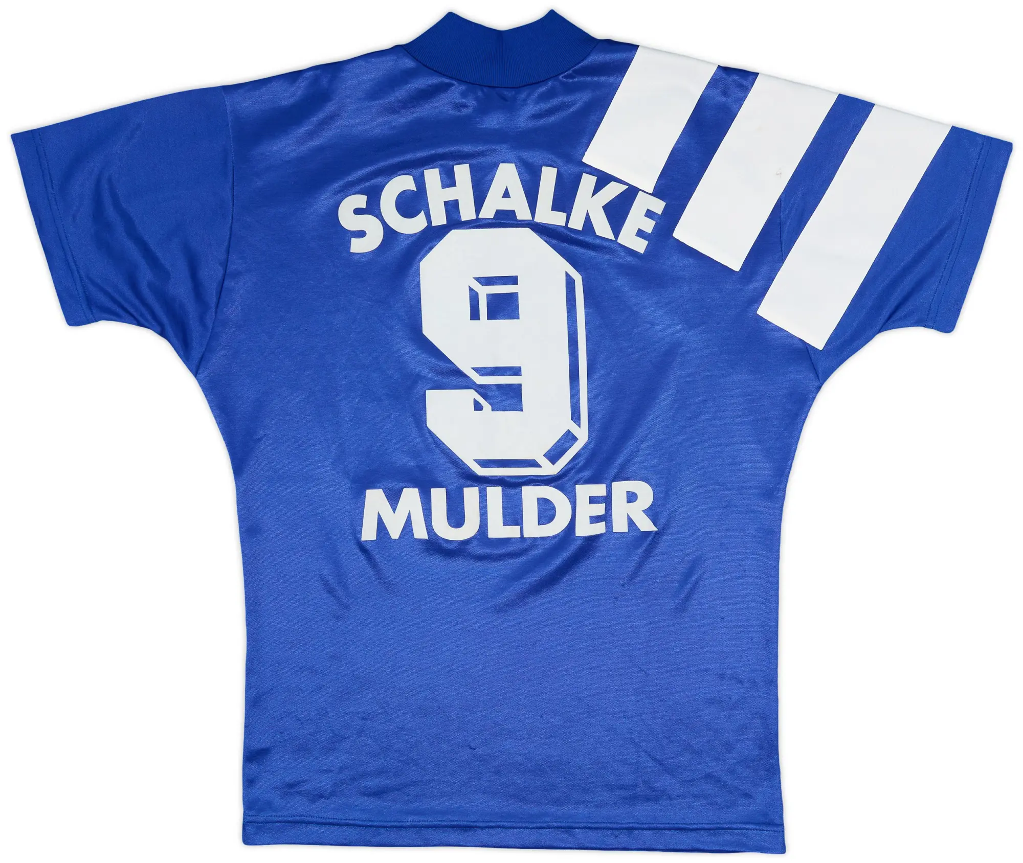 adidas 1994-96 Schalke Home Shirt Mulder #9 - 7/10 - (S)
