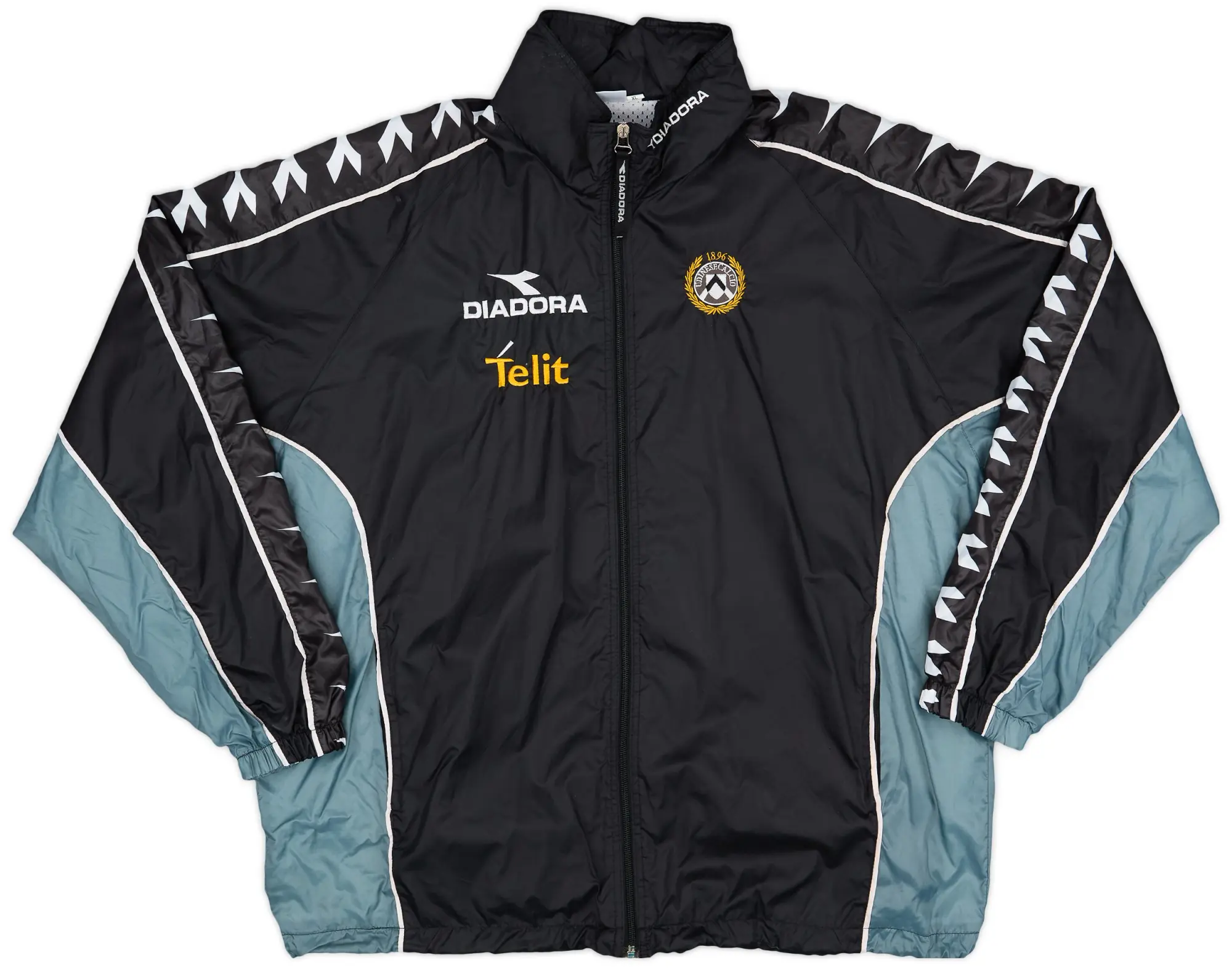 1999-00 Udinese Player Issue Diadora Hooded Rain Jacket - 7/10 - (XL)