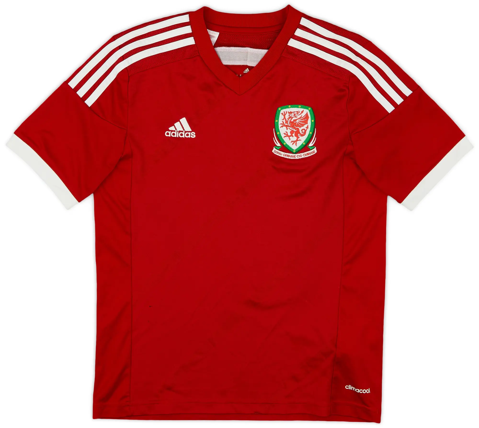 adidas 2013-15 Wales Home Shirt - 8/10 - (L.Boys)