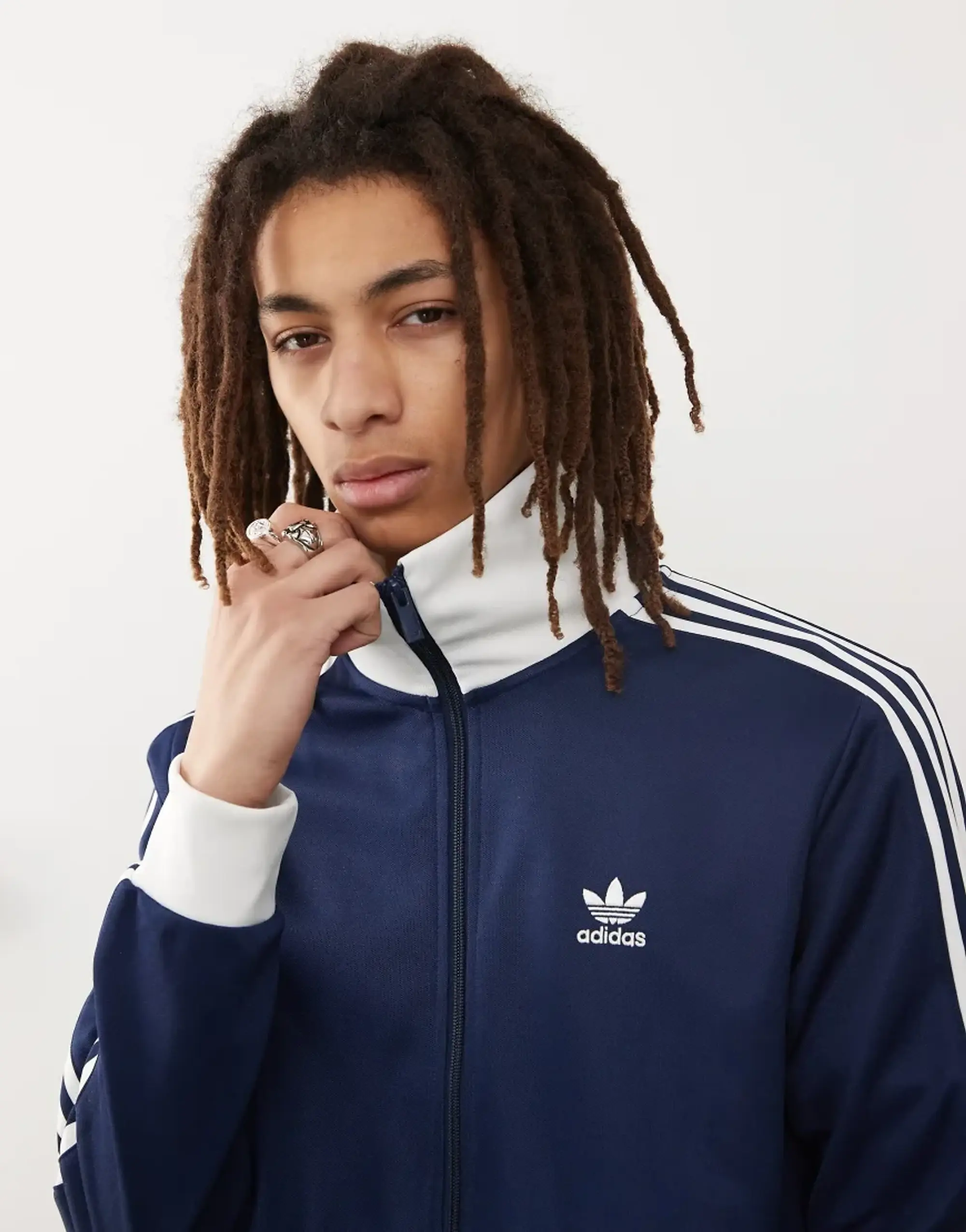 Adidas Originals Classics Track Top In Navy-Blue