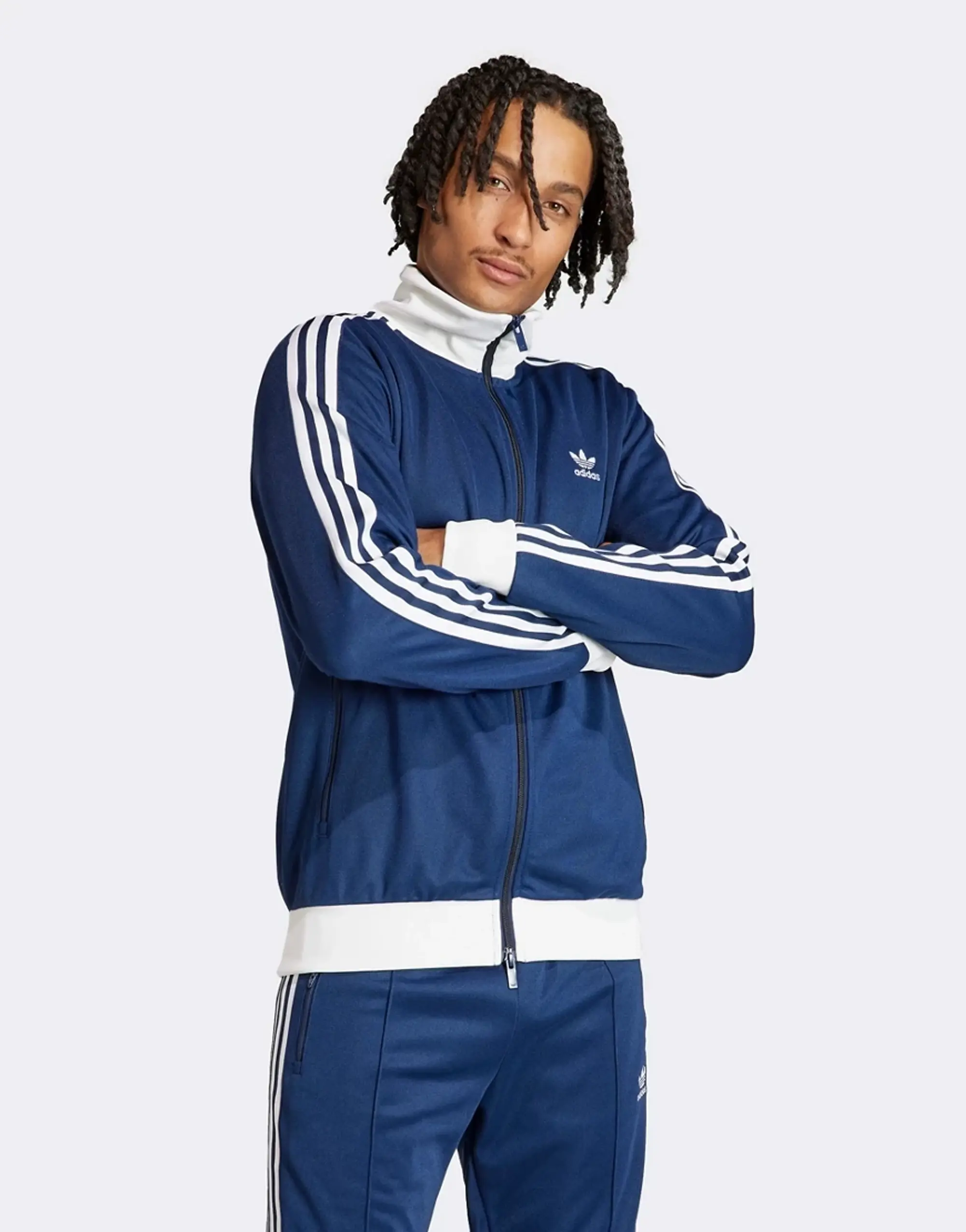 Adidas Originals Classics Track Top In Navy-Blue