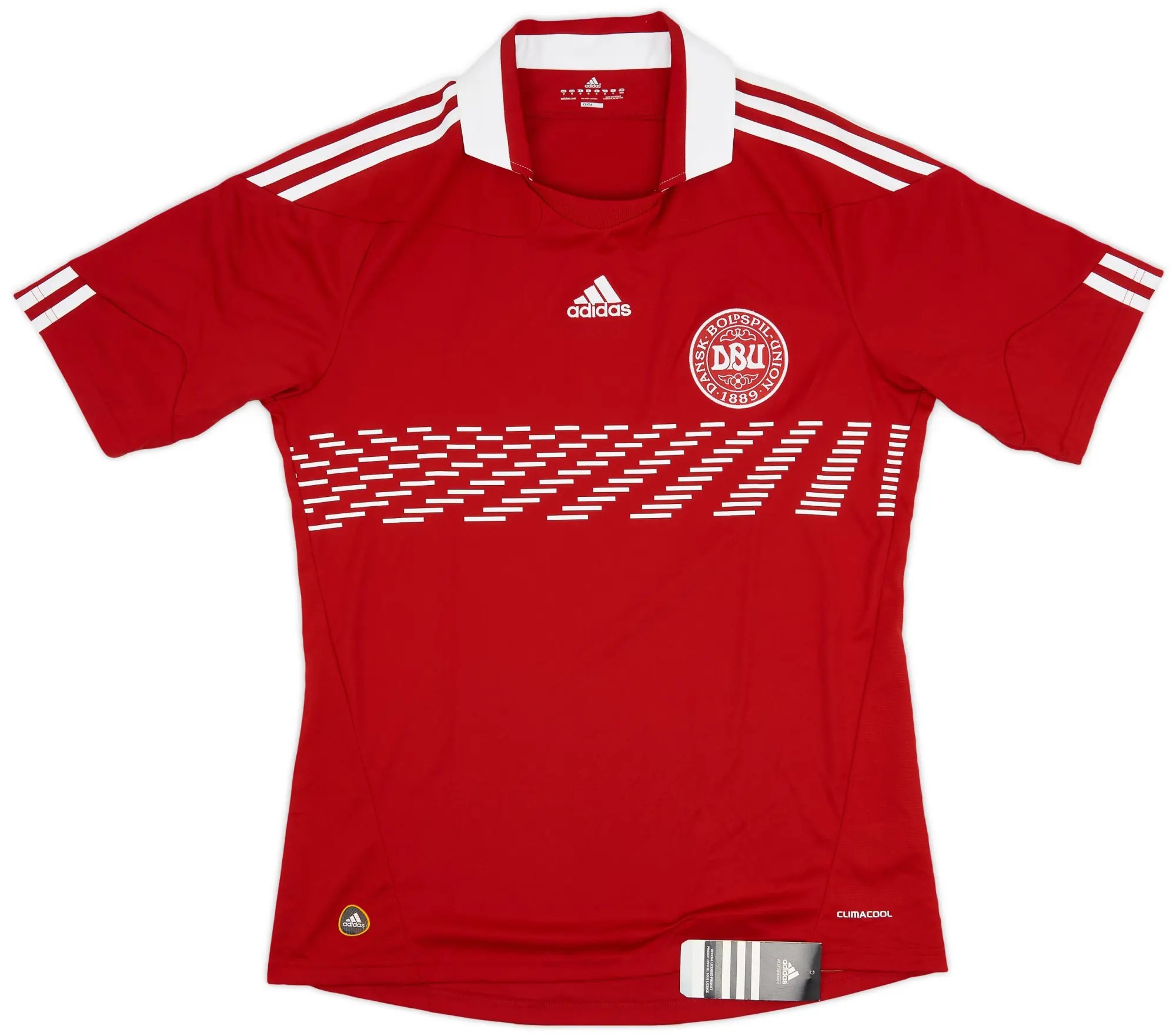 adidas 2010-11 Denmark Home Shirt Eriksen #21 (M)