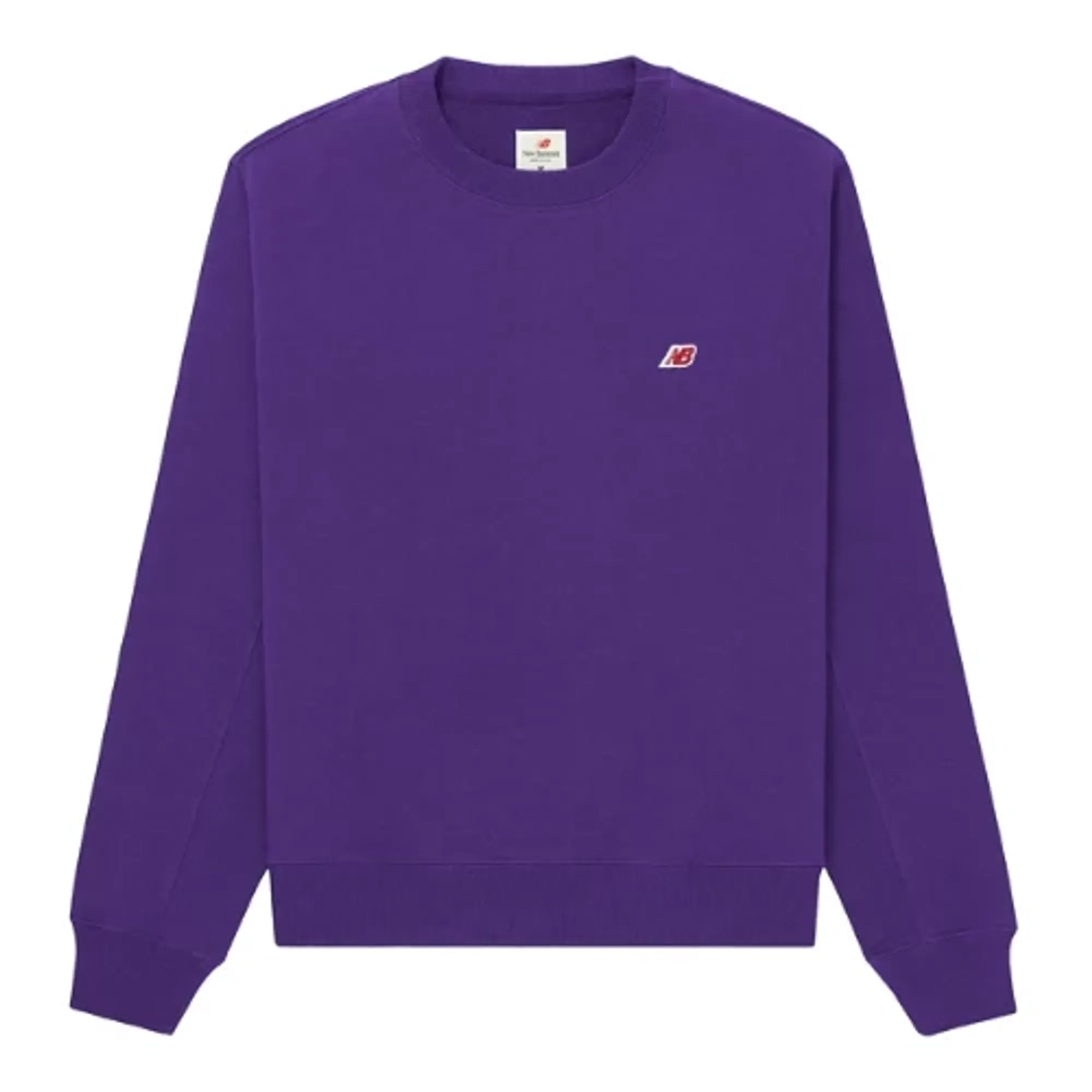 New Balance Unisex MADE in USA Core Crewneck Sweatshirt in Purple Fleece