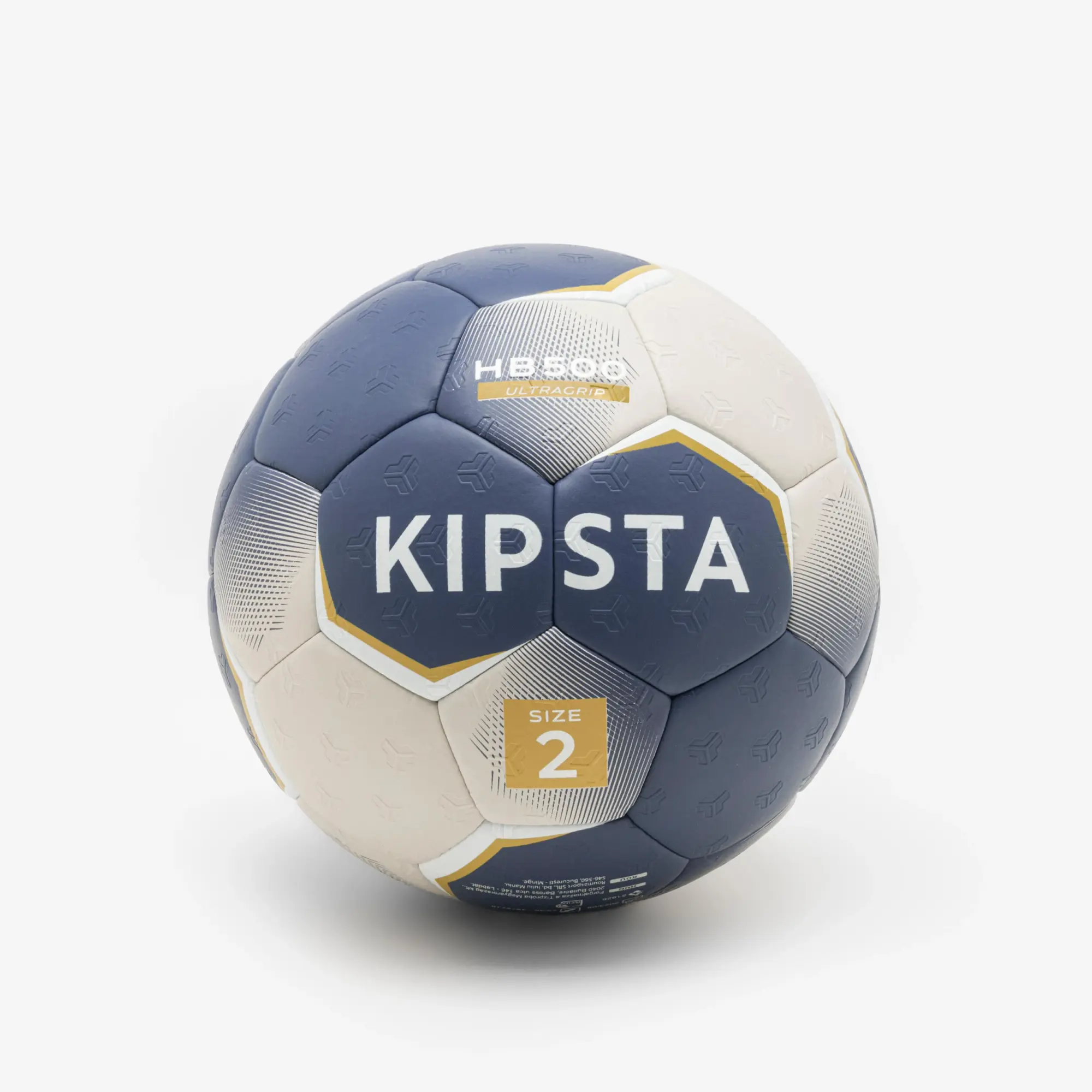 Kipsta Size 2 Handball Hb500 Hybrid - Blue/Grey