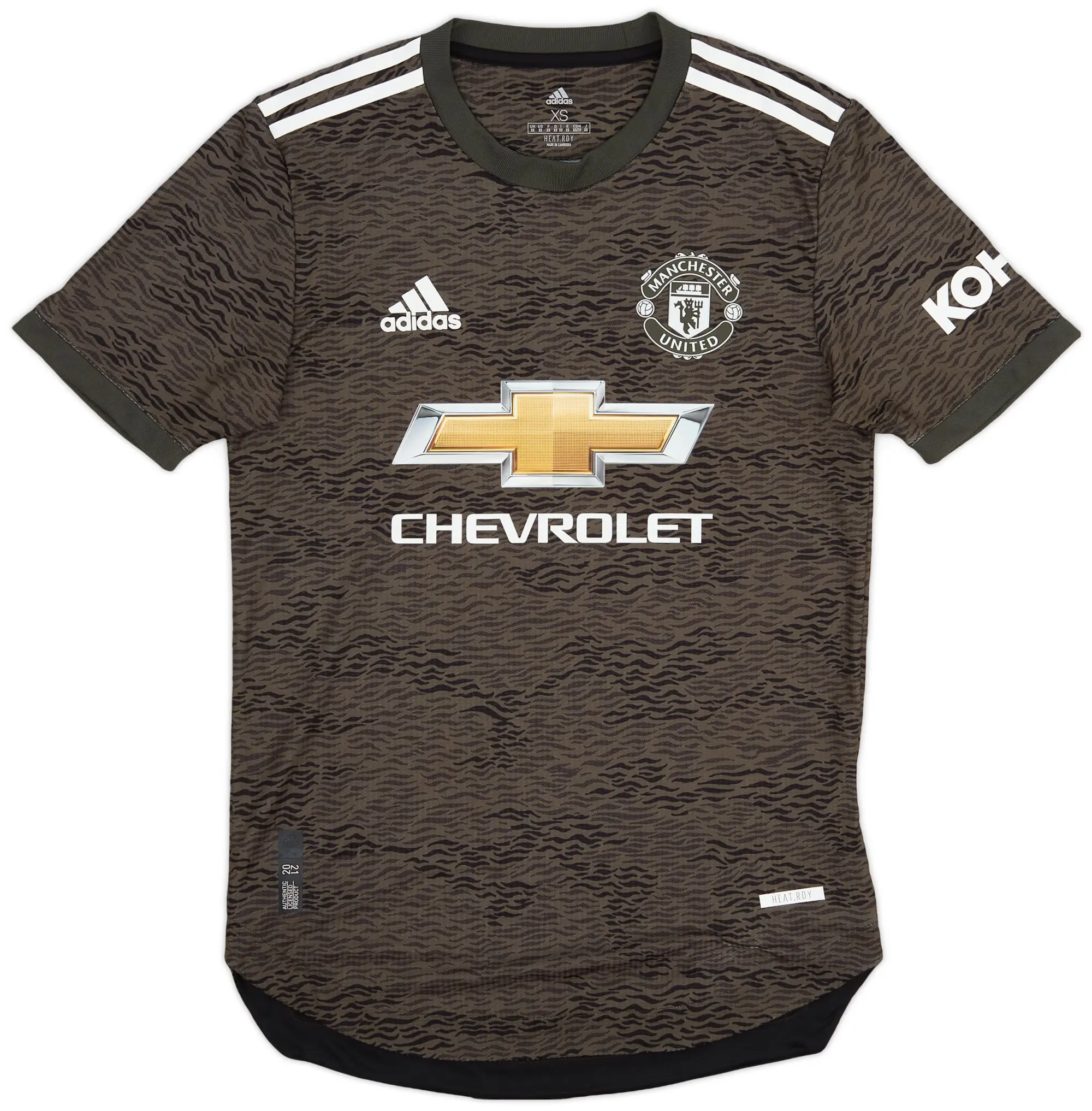 adidas 2020-21 Manchester United Authentic Away Shirt - 9/10 - (XS)
