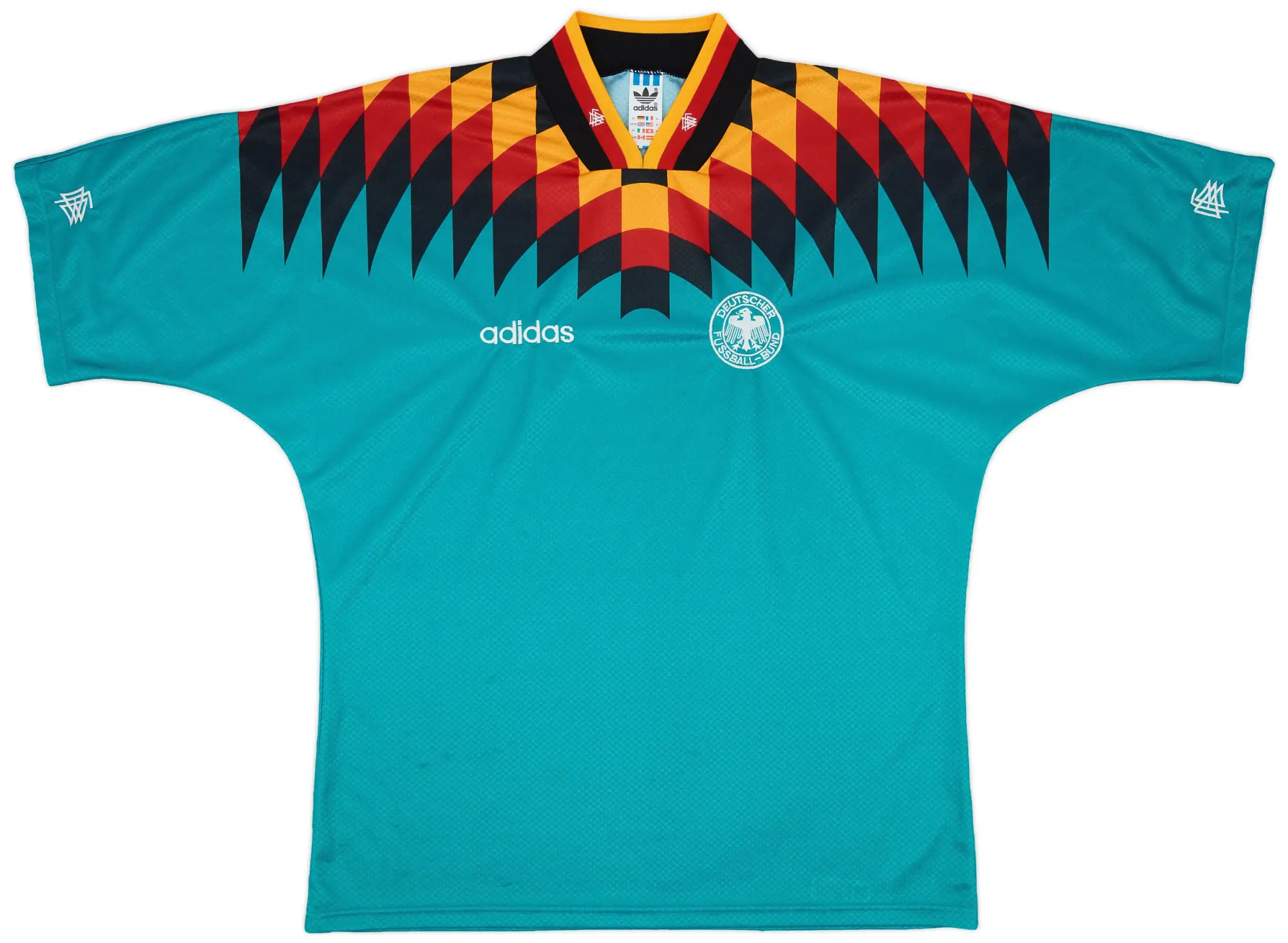adidas 1994-96 Germany Away Shirt Matthaus #10 - 7/10 - (XL)
