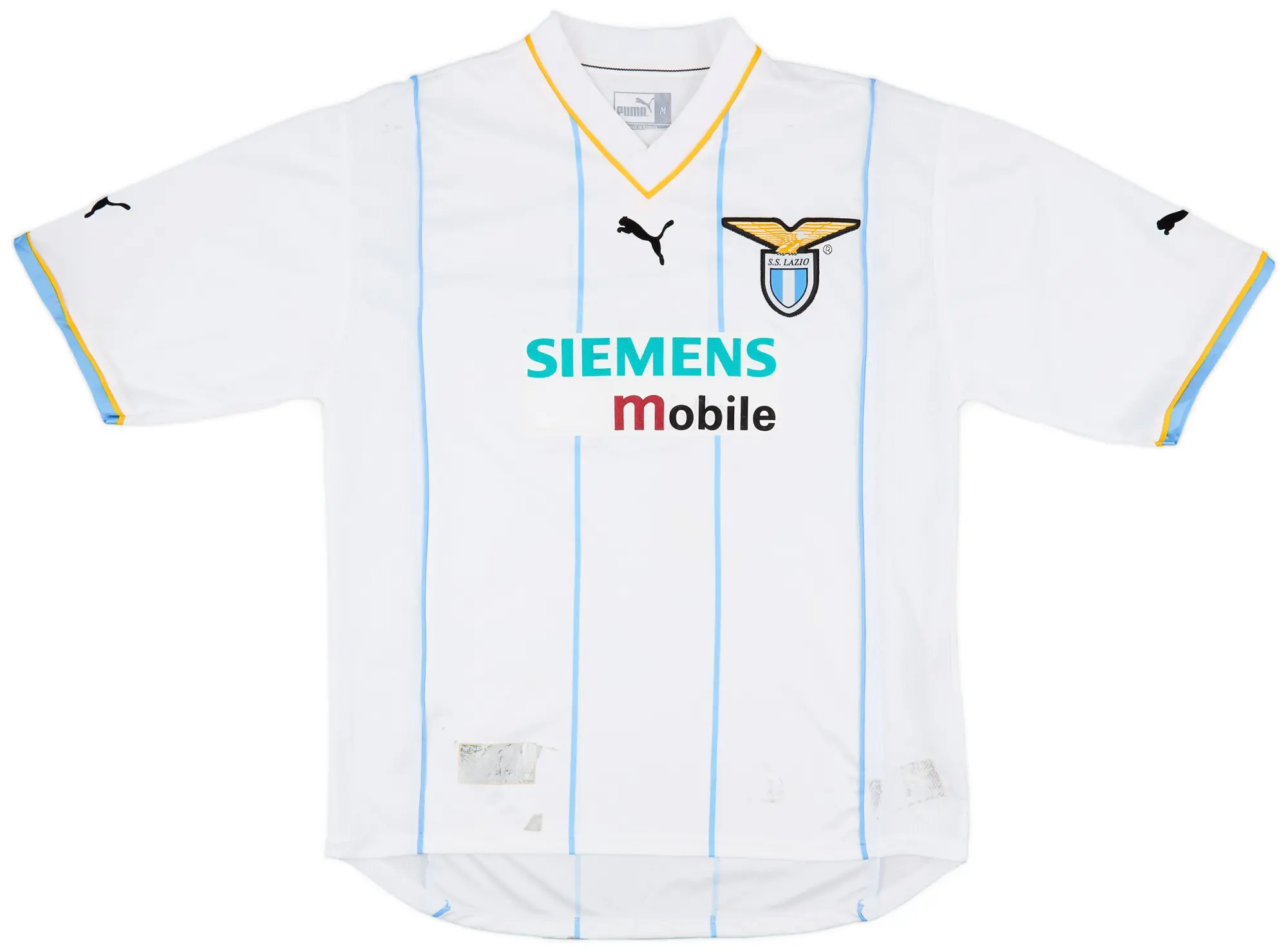 Puma 2001-02 Lazio European Home Shirt Simeone #14 - 6/10 - (M)