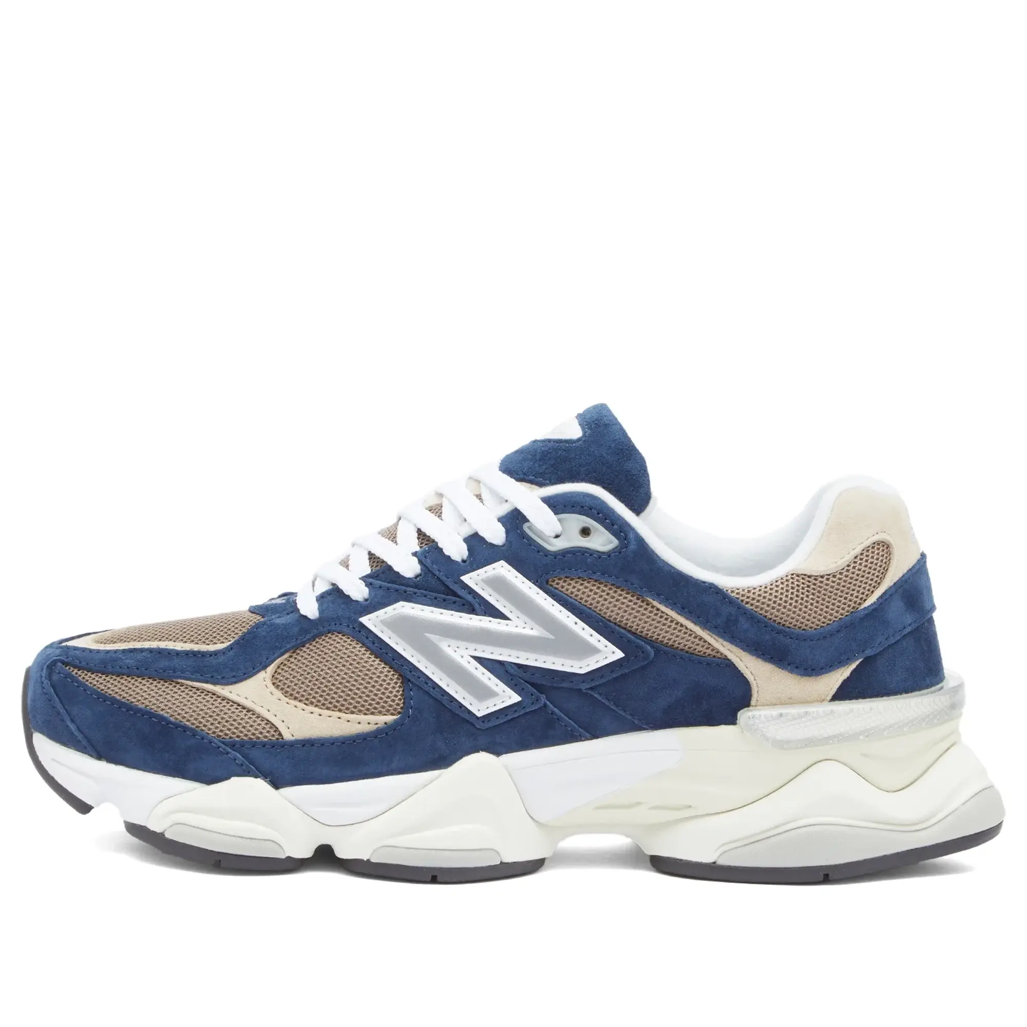 New Balance Unisex 9060 in Blue/Brown/Beige Suede/Mesh