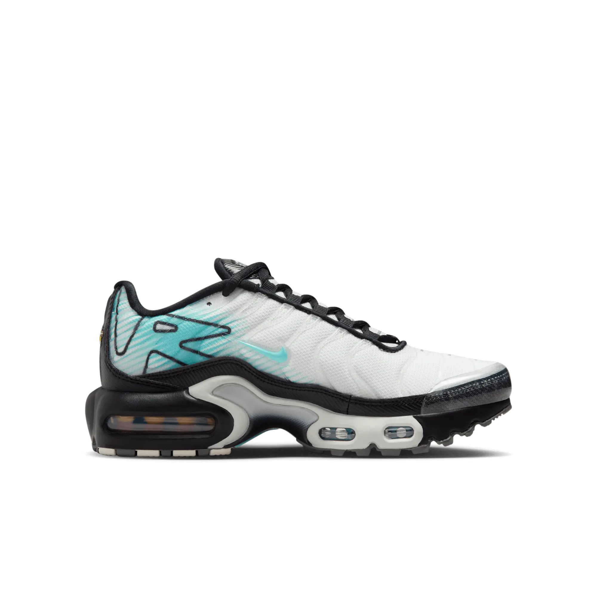 Nike Air Max Plus Older Kids' (Boys') Shoes - White