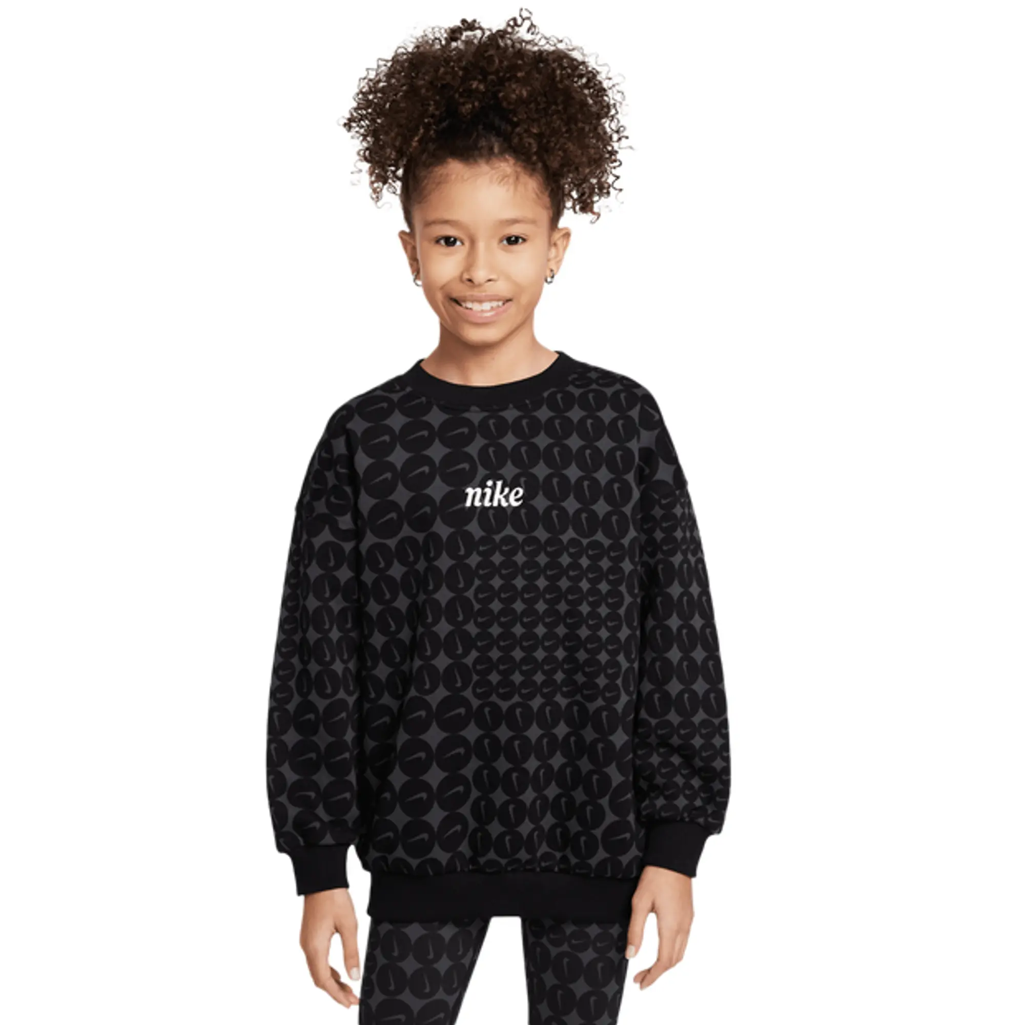 Nike Club Oversized Unisex Sweatshirts - Black