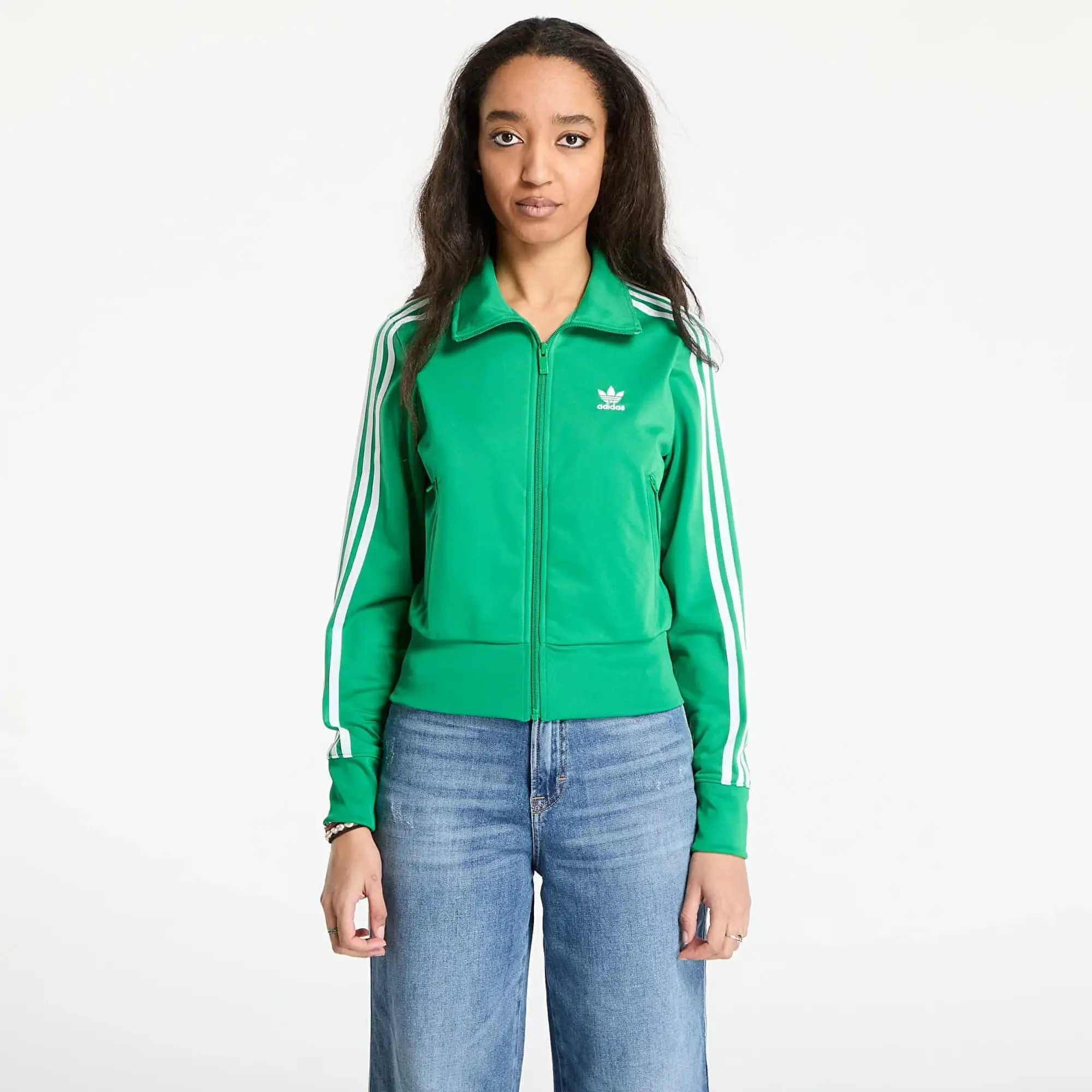 adidas Originals Sweatshirt Adidas Firebird Adicolor Tracktop Green S