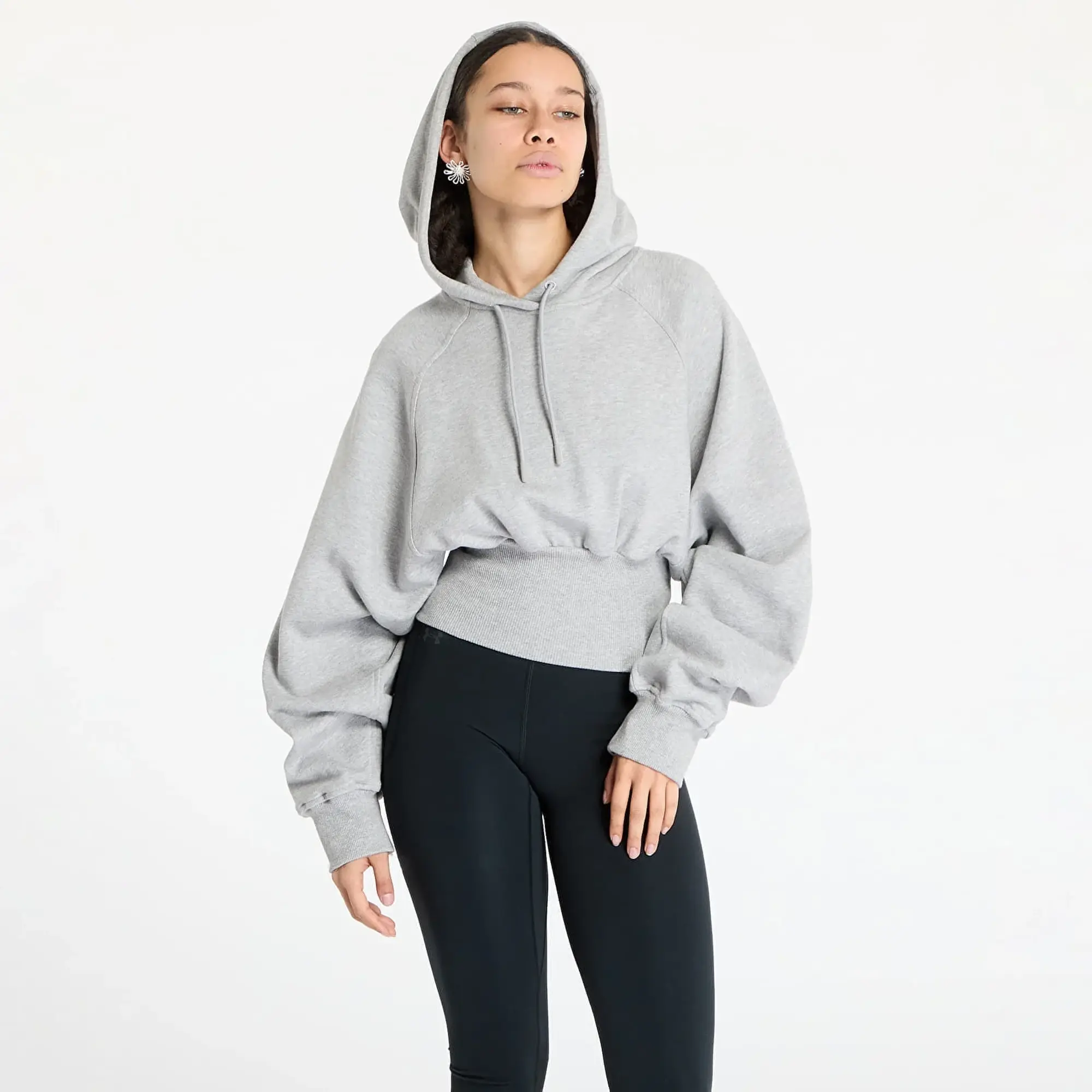 Sweatshirt Adidas By Stella Mccartney Cro-Packed Hoodie Medium Grey Heather L