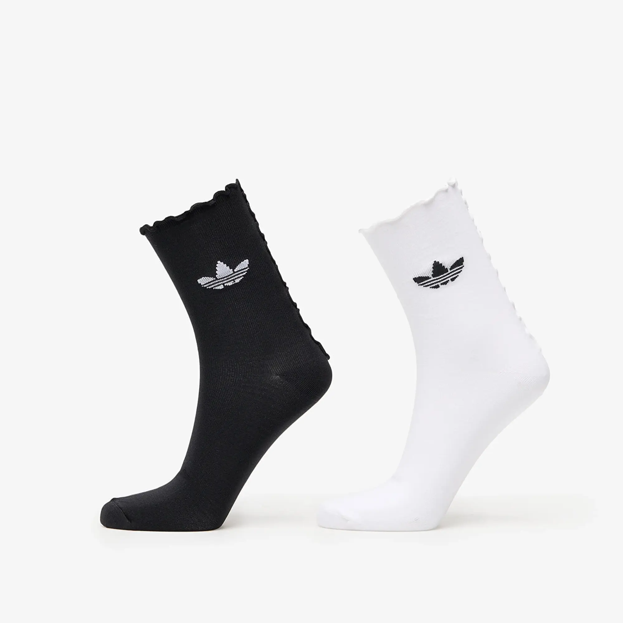 adidas Originals Adidas Ruffle Socks 2-Pack White/ Black M