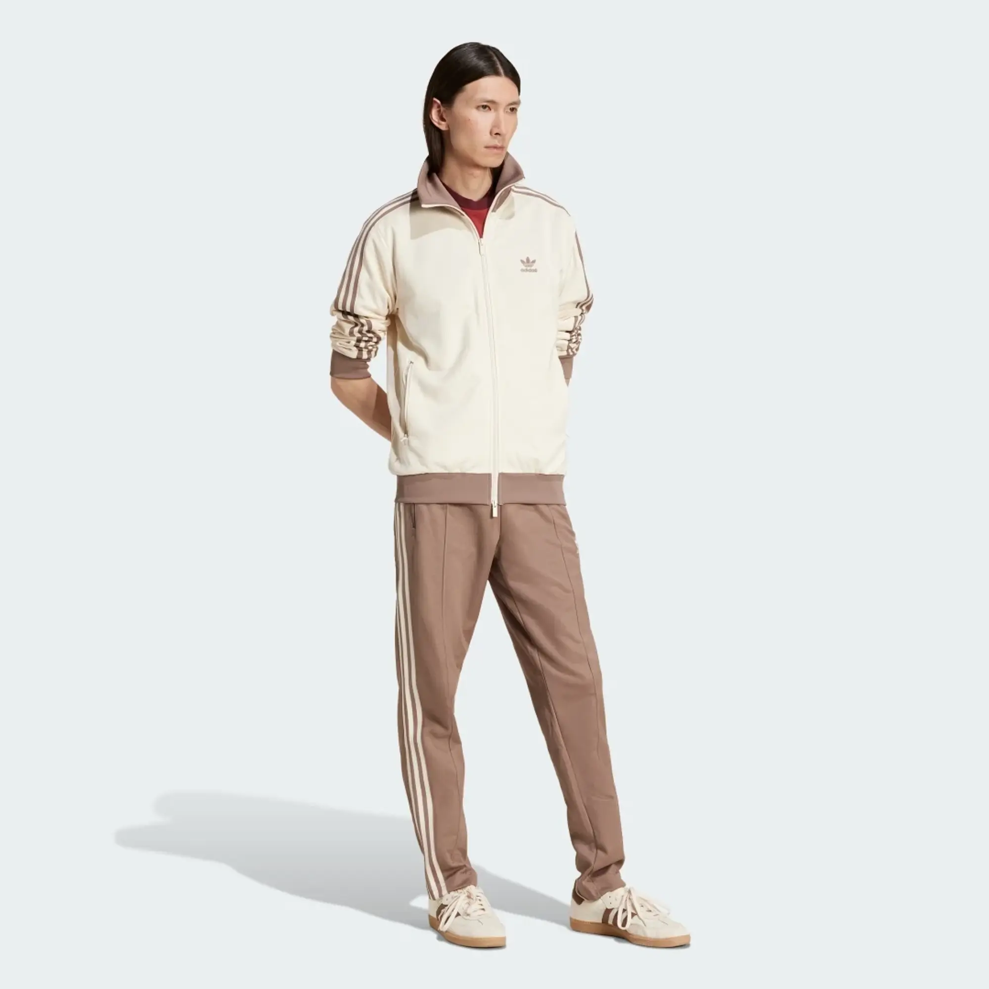 adidas Originals Pants Adidas Adicolor Classics Track Pants Trace Brown/ Wonder White M
