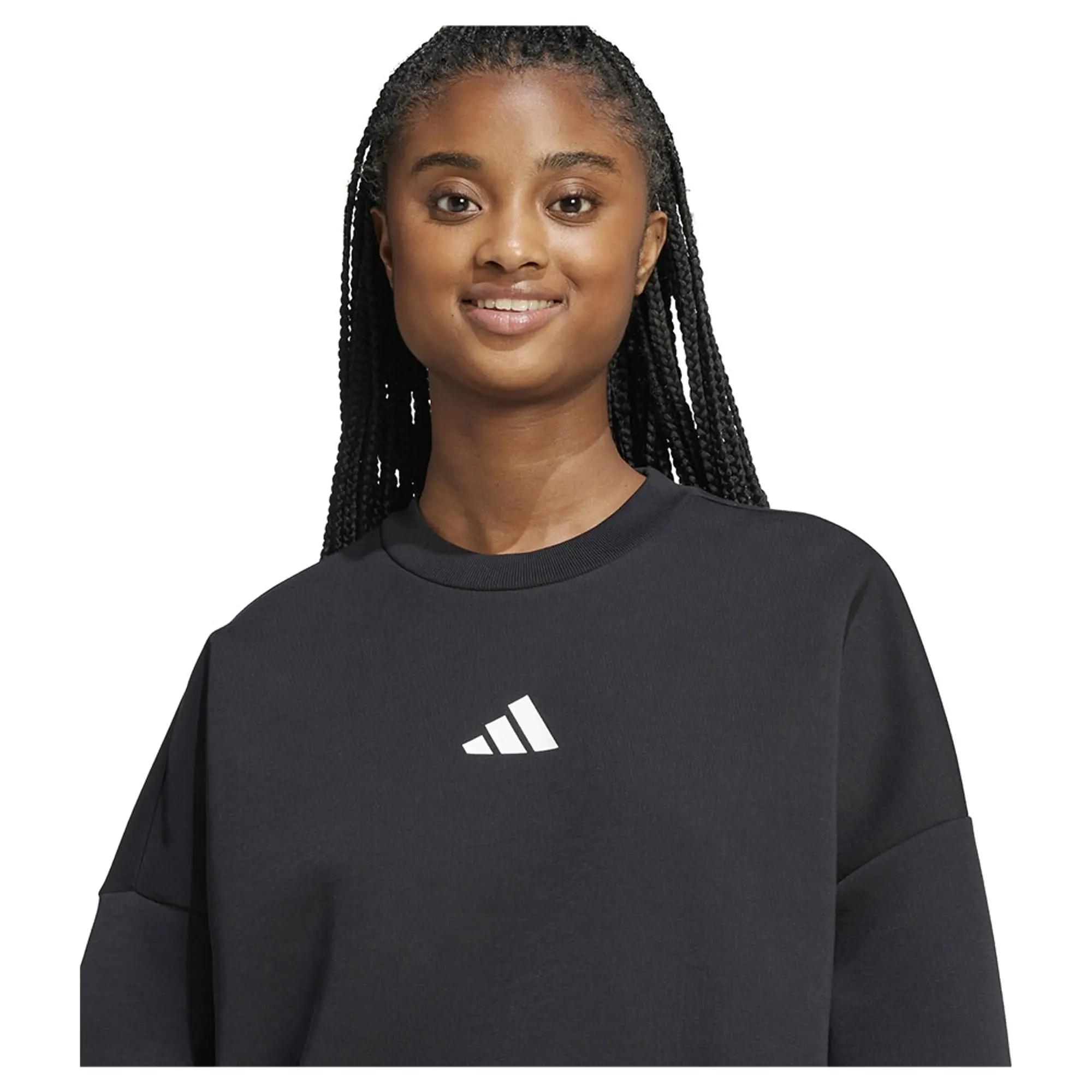 adidas Originals Sweatshirt Adidas Future Icons Three Stripes Sweatshirt Black Xs