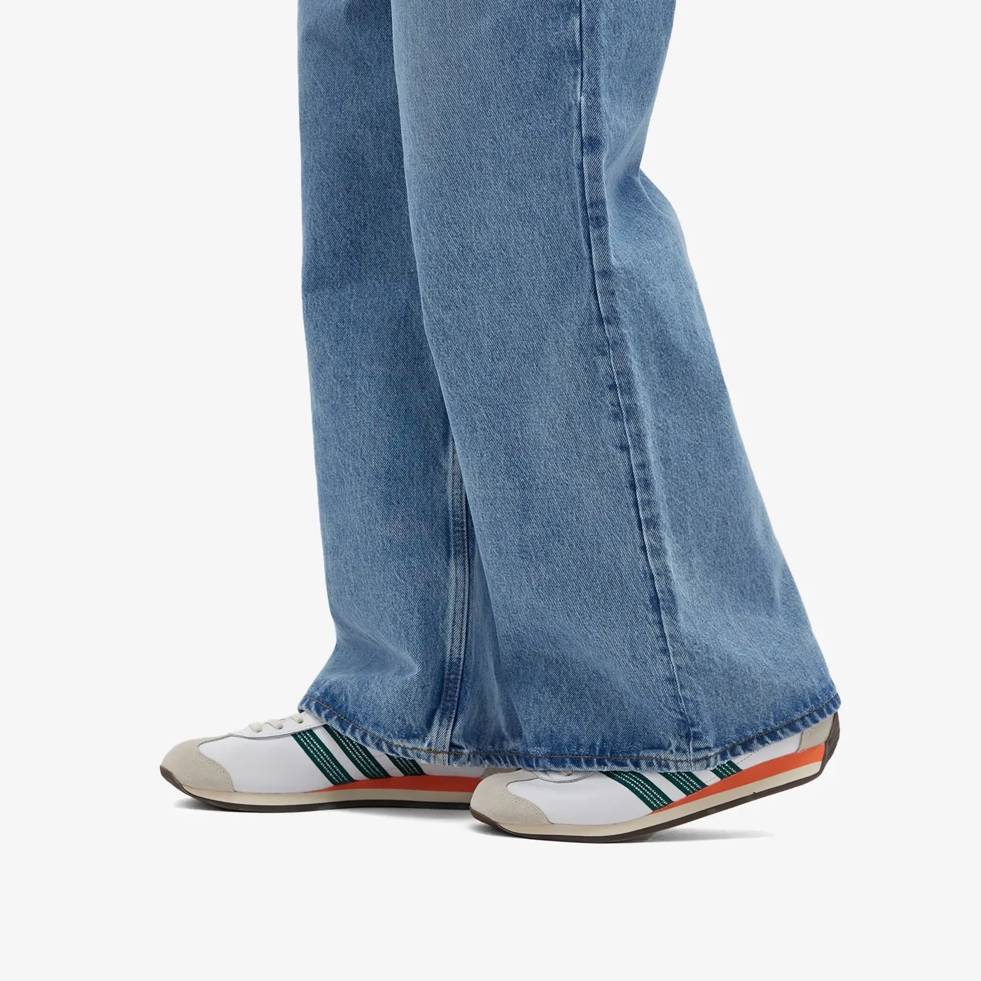 Adidas Originals Country Og Trainers In White And Green
