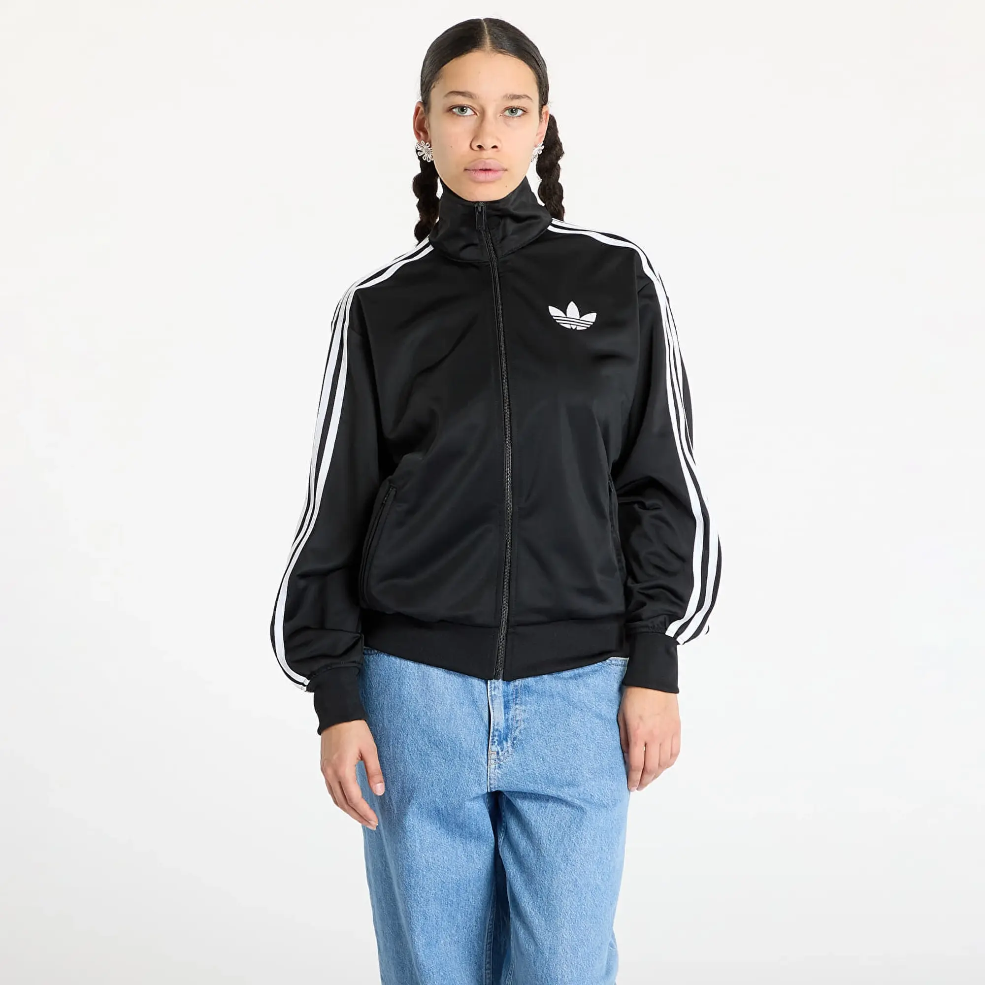 adidas Originals Sweatshirt Adidas Firebird Adicolor Classic Loose Tracktop Black Xl