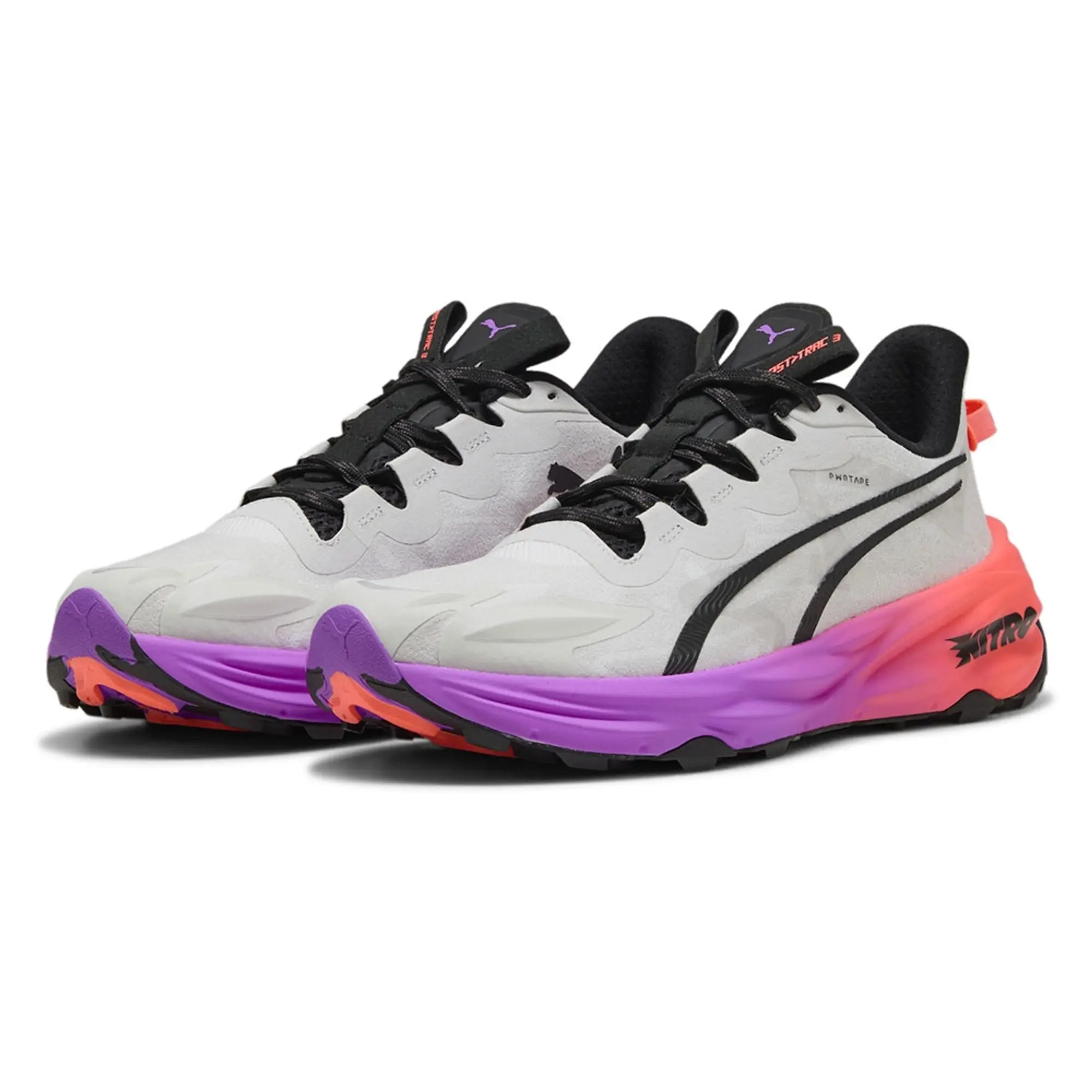 Puma Fast-Trac Nitro 3 Feather Gray-Glowing Red-Pure Magenta - ['Grey']