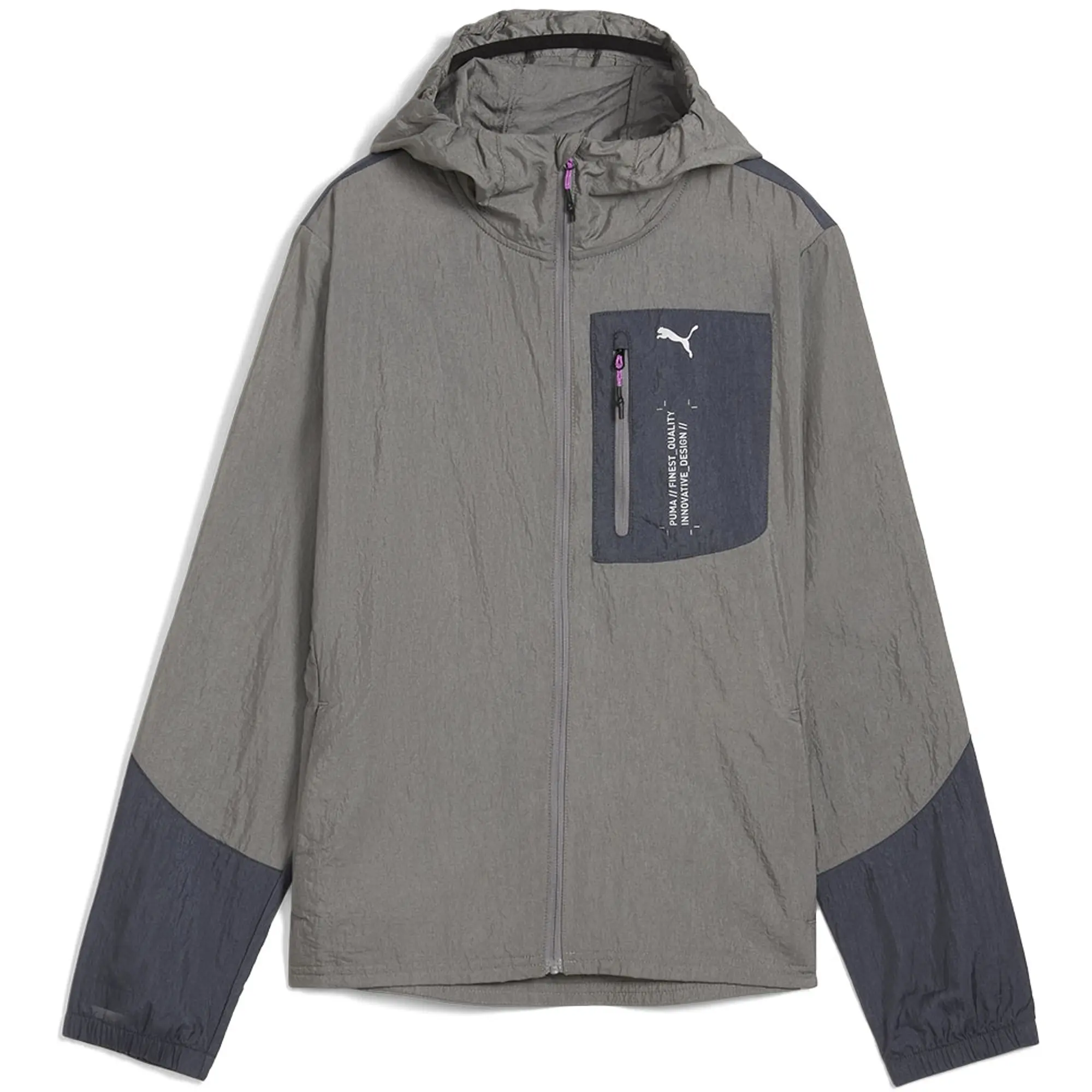 Puma W Seasons Windcell Jacket Cast Iron - ['Grey']