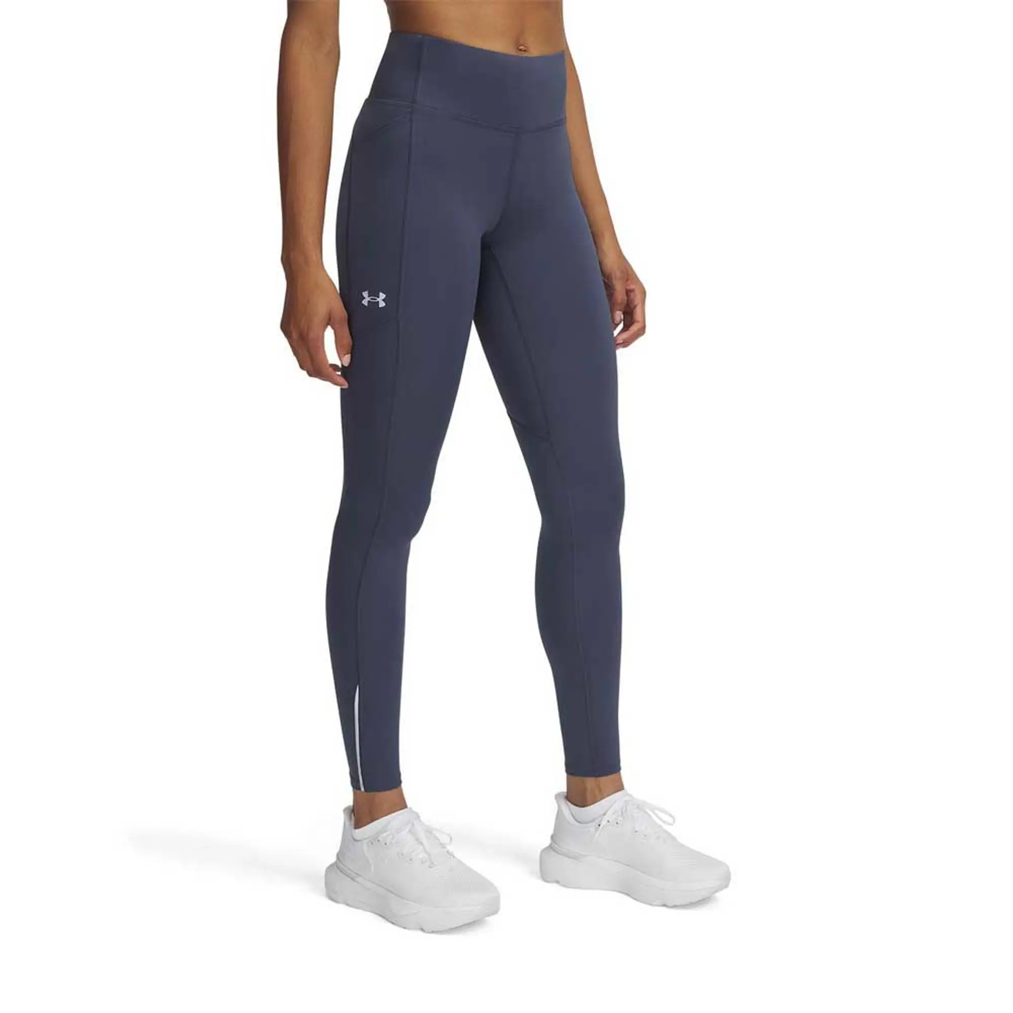 Under Armour Women's Launch Tights - Downpour Grey/Reflective - XS - Blue