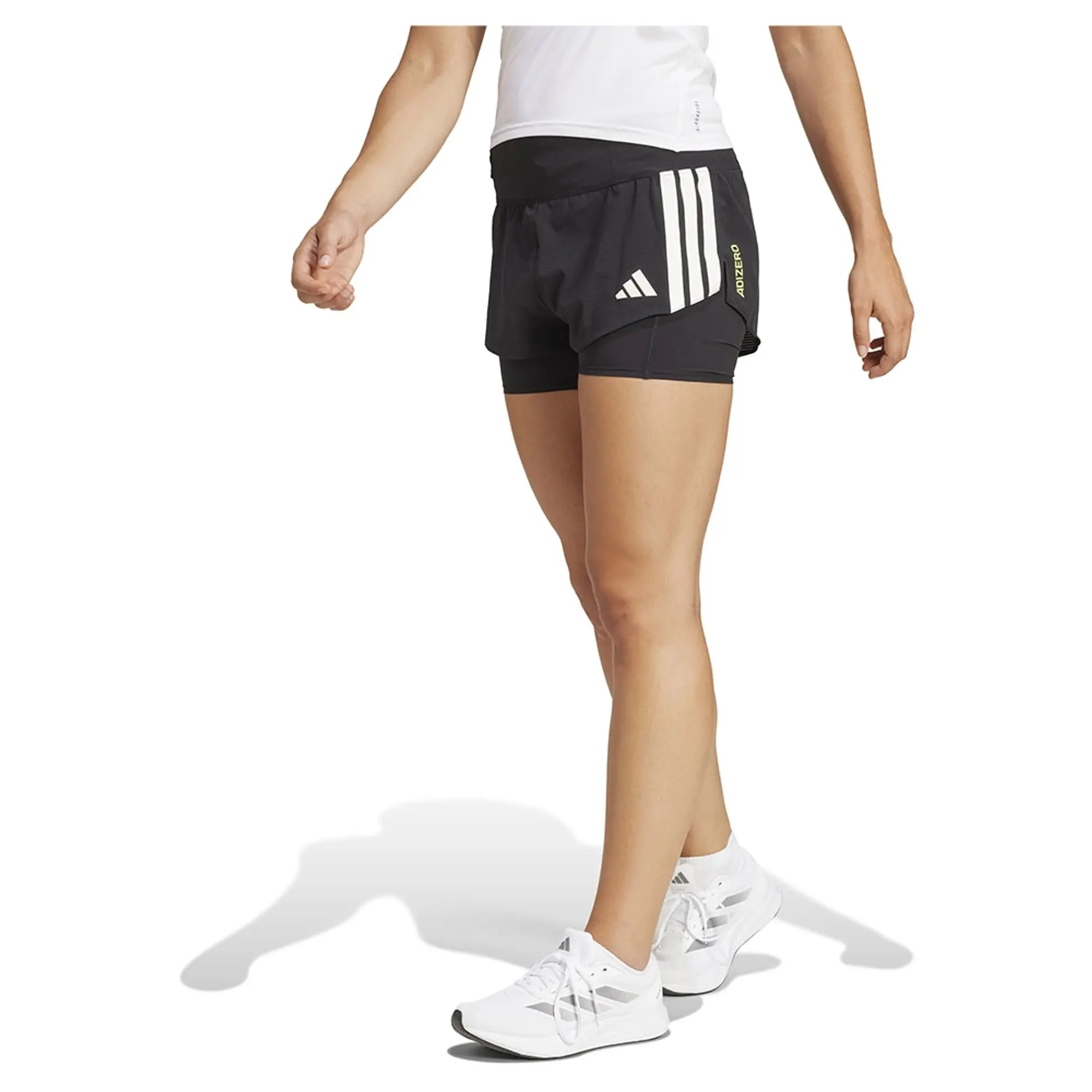 adidas Women Adizero Running 2 in 1 Gel Pocket Shorts