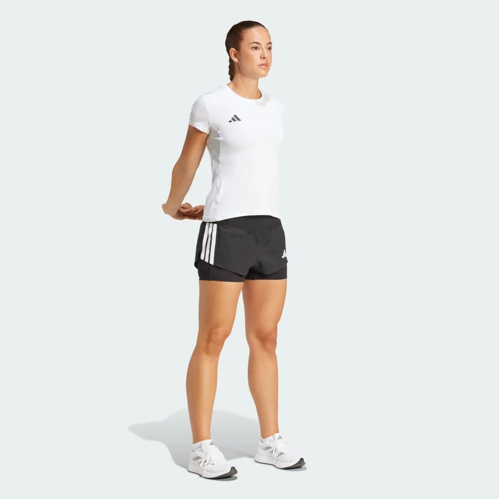 adidas Women Adizero Running 2 in 1 Gel Pocket Shorts